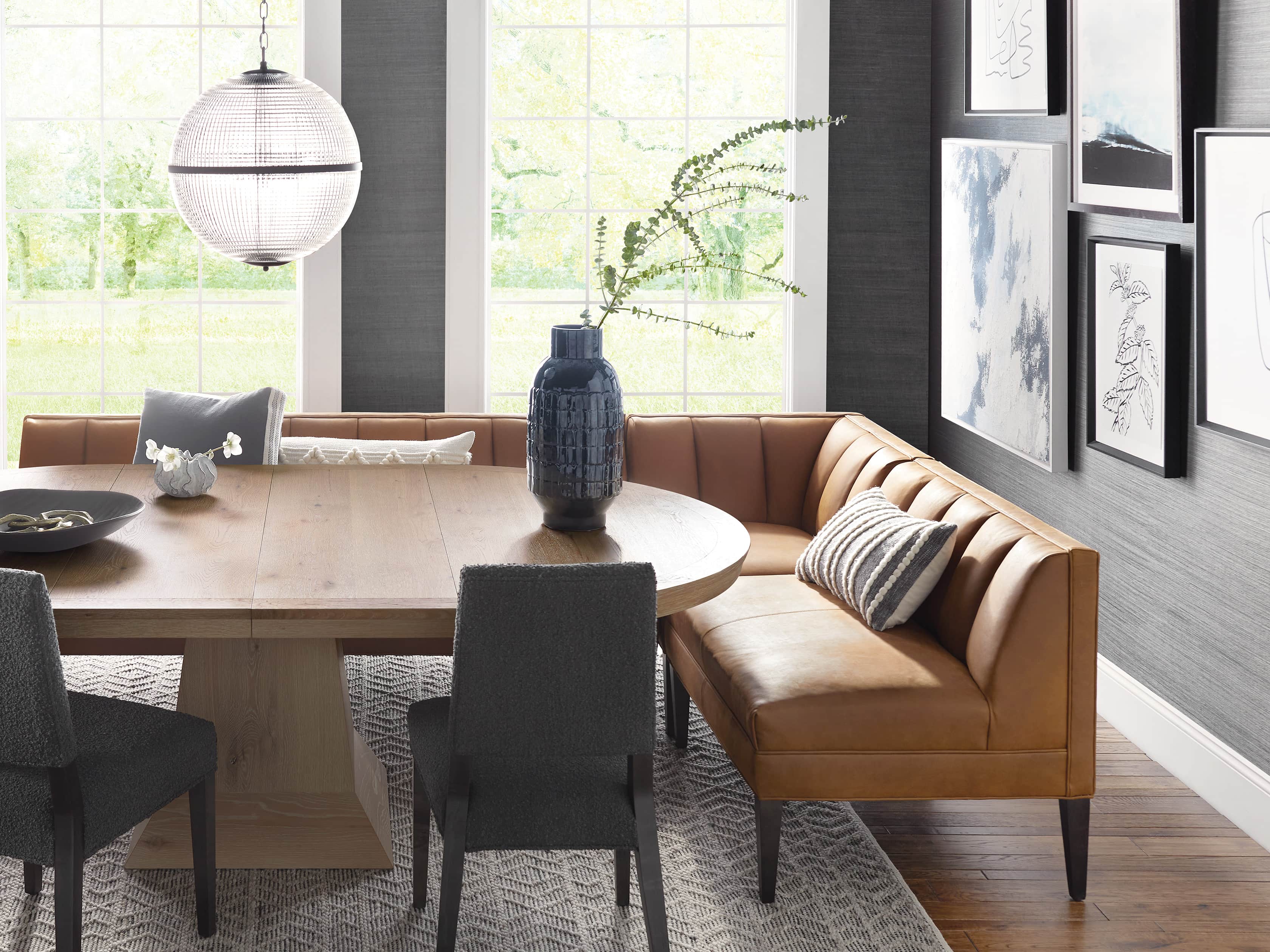 Daniella Grasscloth Wallpaper, slide 3 of 3