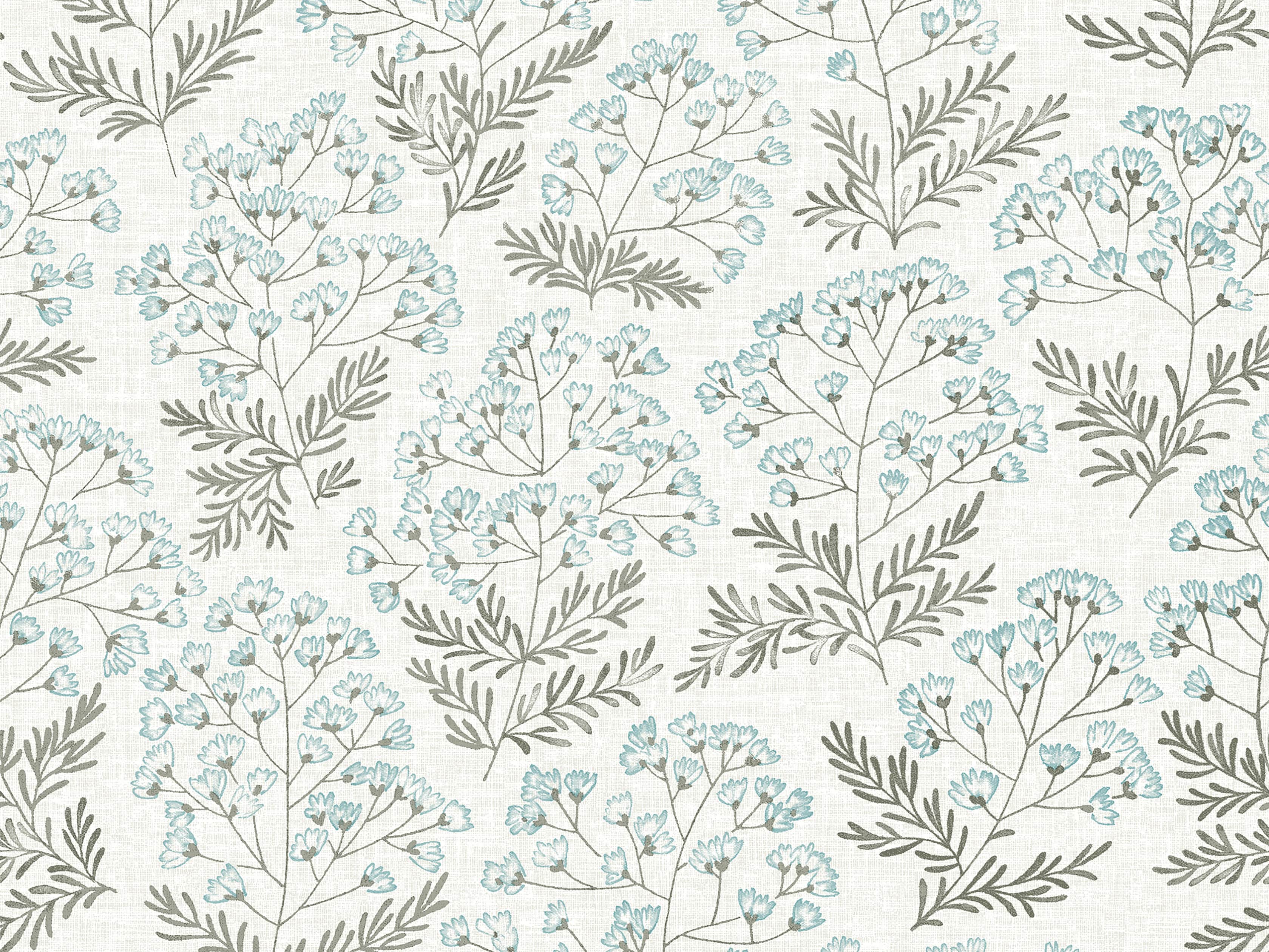 Botanica Wallpaper in Blue, slide 2 of 2