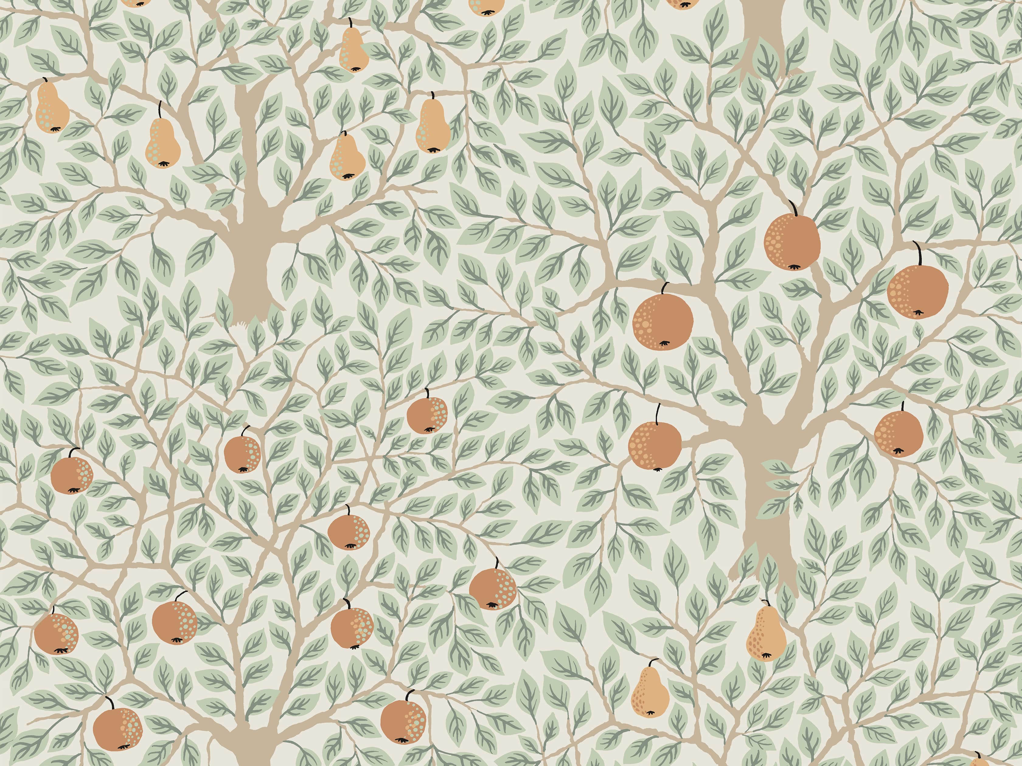 Chatham Wallpaper in Cream, slide 2 of 2