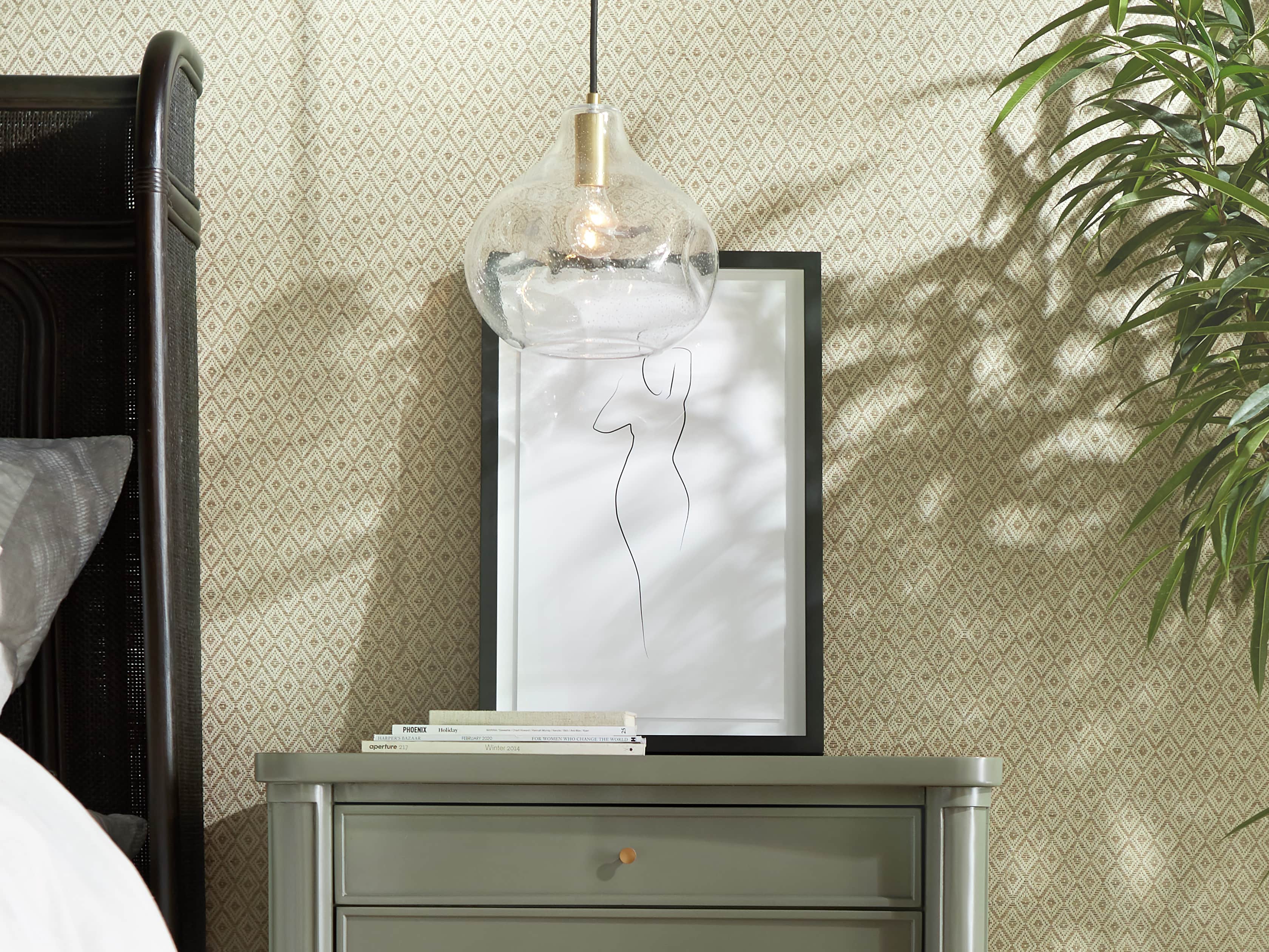 Fenton Grasscloth Wallpaper, slide 3 of 4