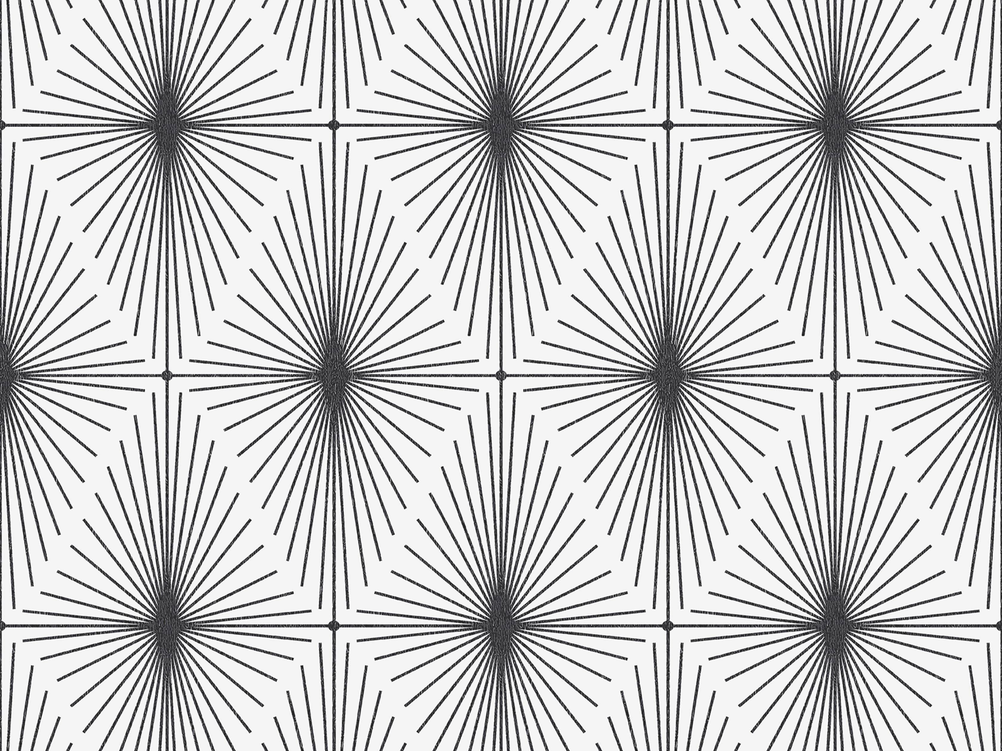 Deco Diamonds Wallpaper in Black, slide 3 of 3
