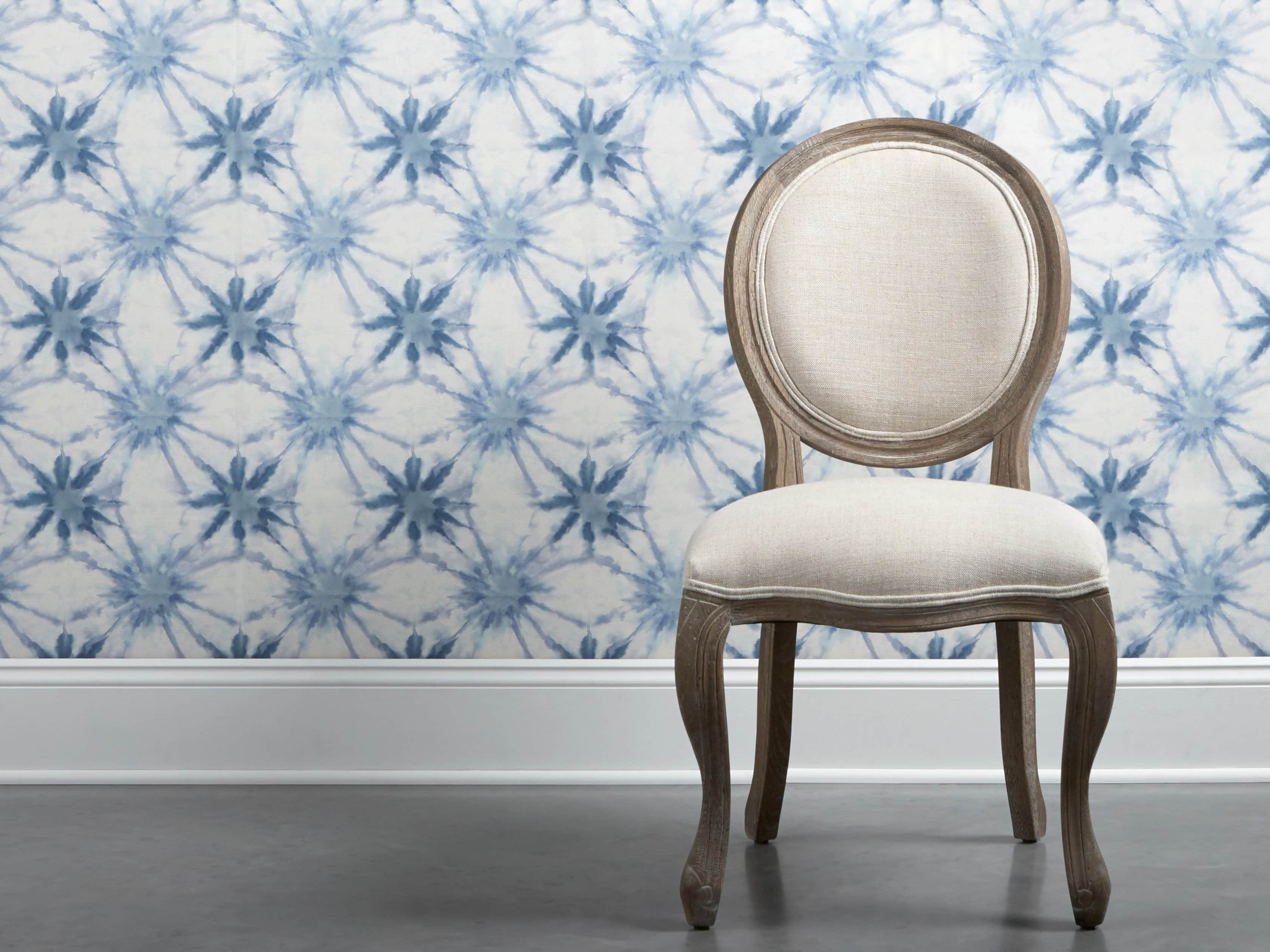 Indigo Shibori Wallpaper, slide 1 of 4