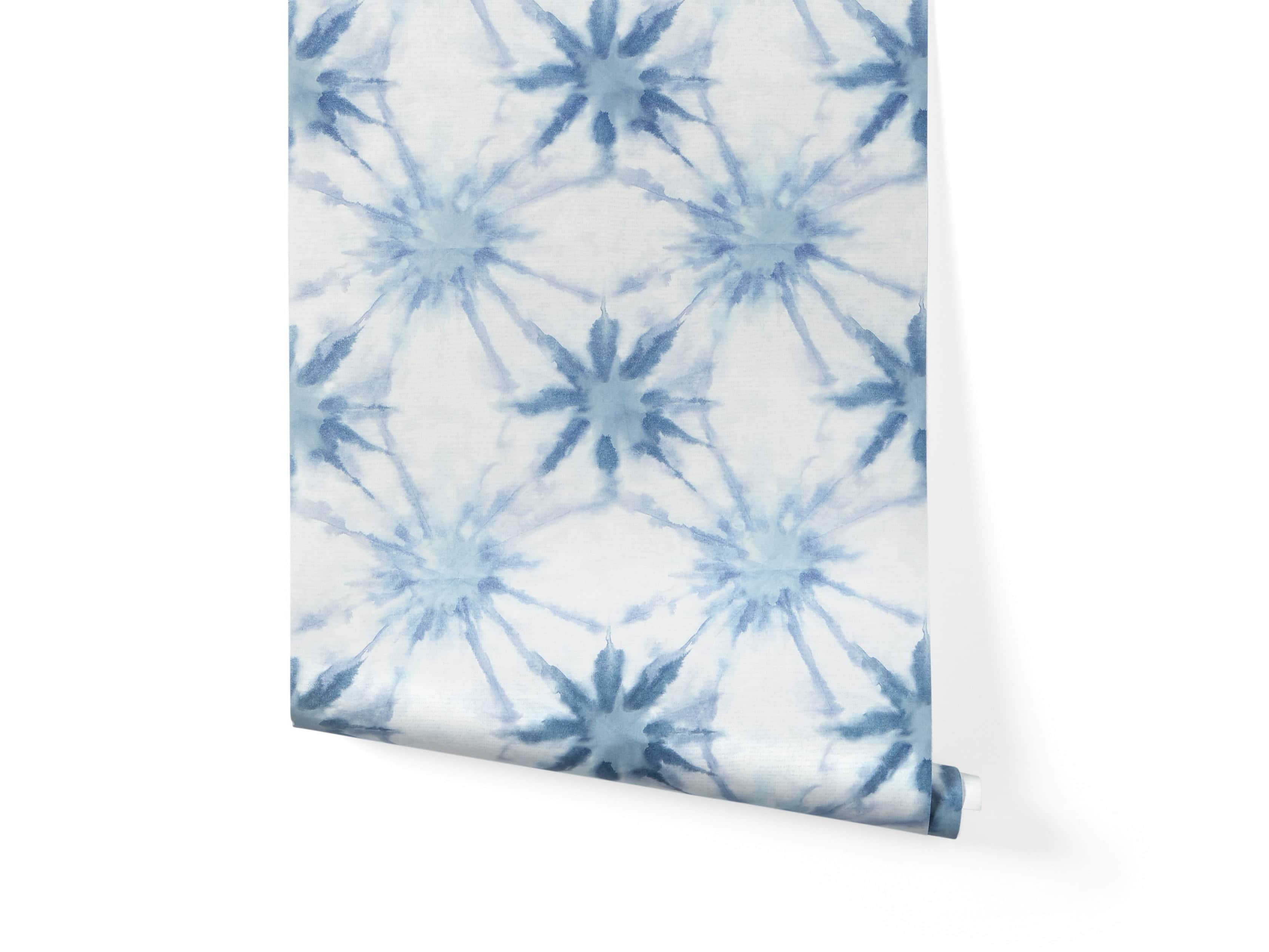 Indigo Shibori Wallpaper, slide 3 of 4