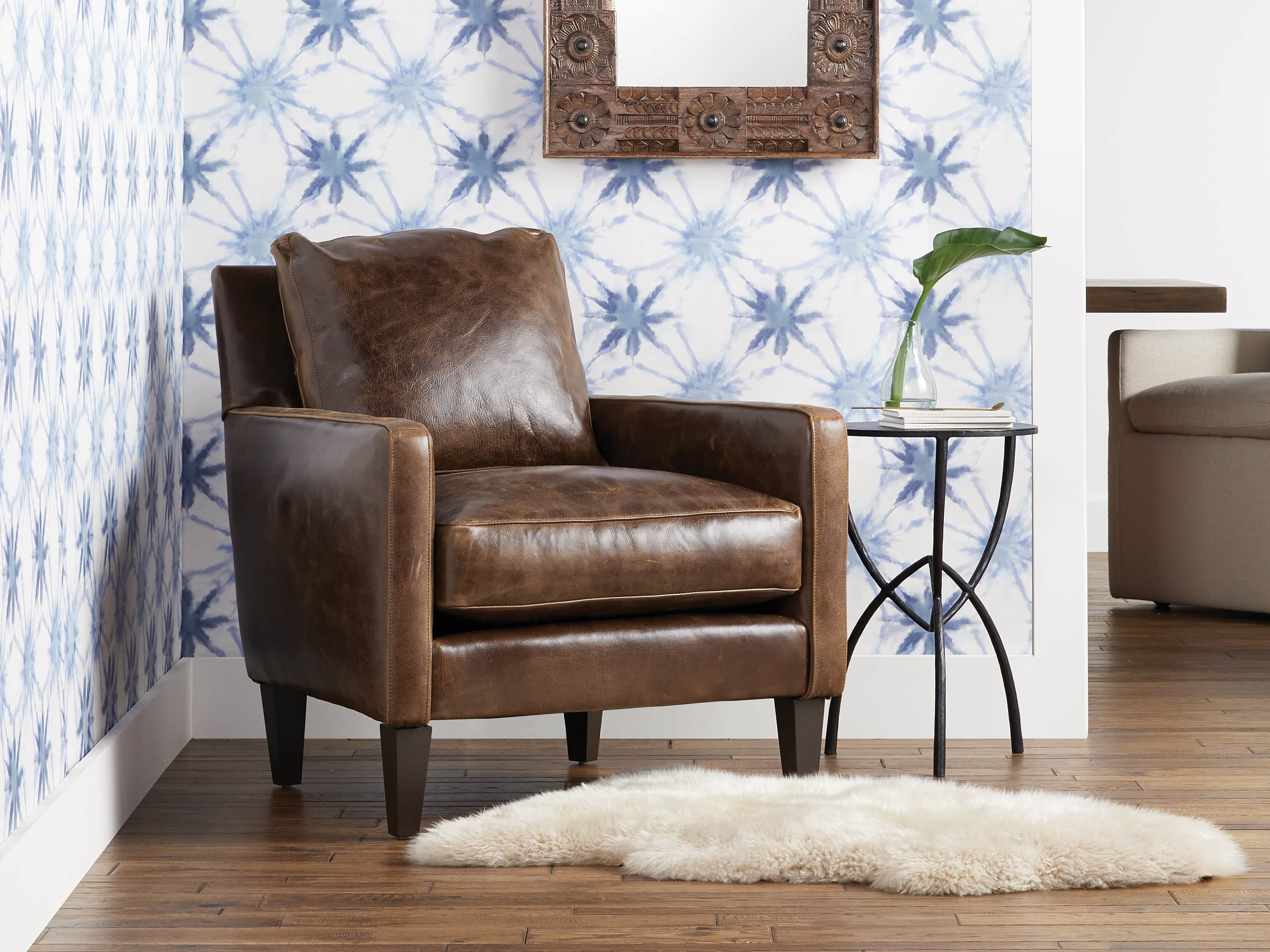 Indigo Shibori Wallpaper, slide 4 of 4