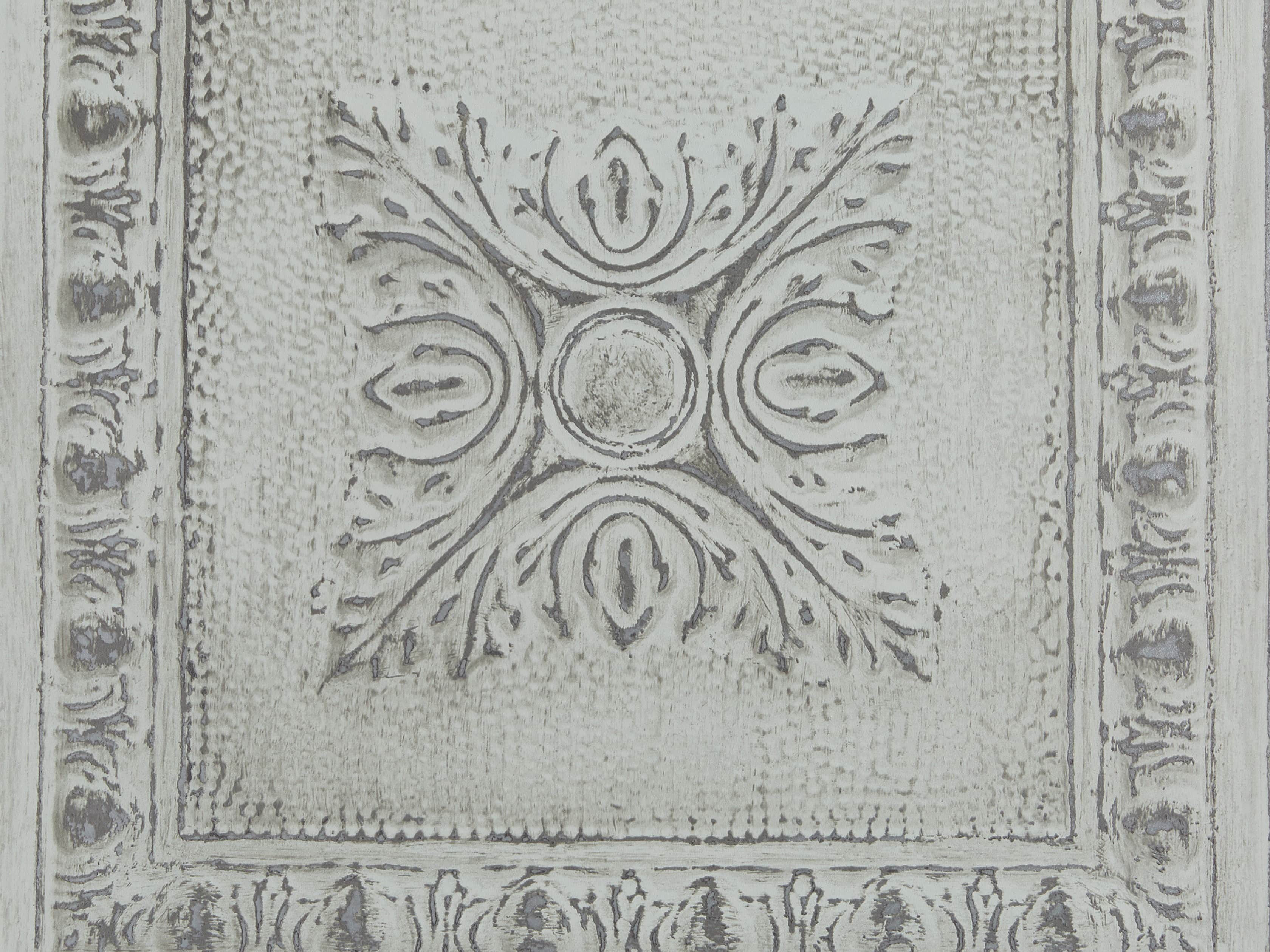 Avalon Tin Tile Wallpaper in Mint, slide 2 of 2