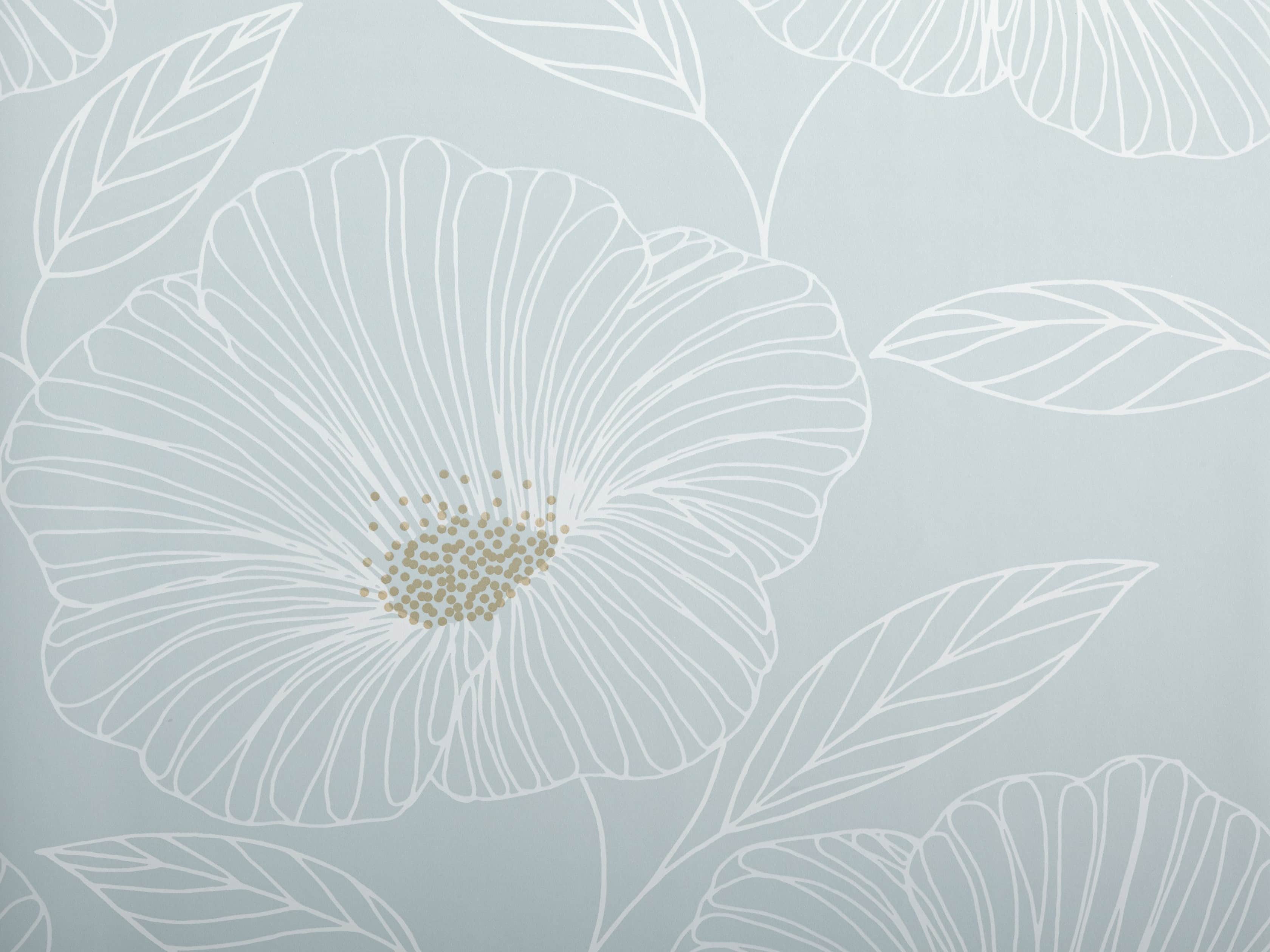 Kindred Wallpaper in Seafoam, slide 2 of 2