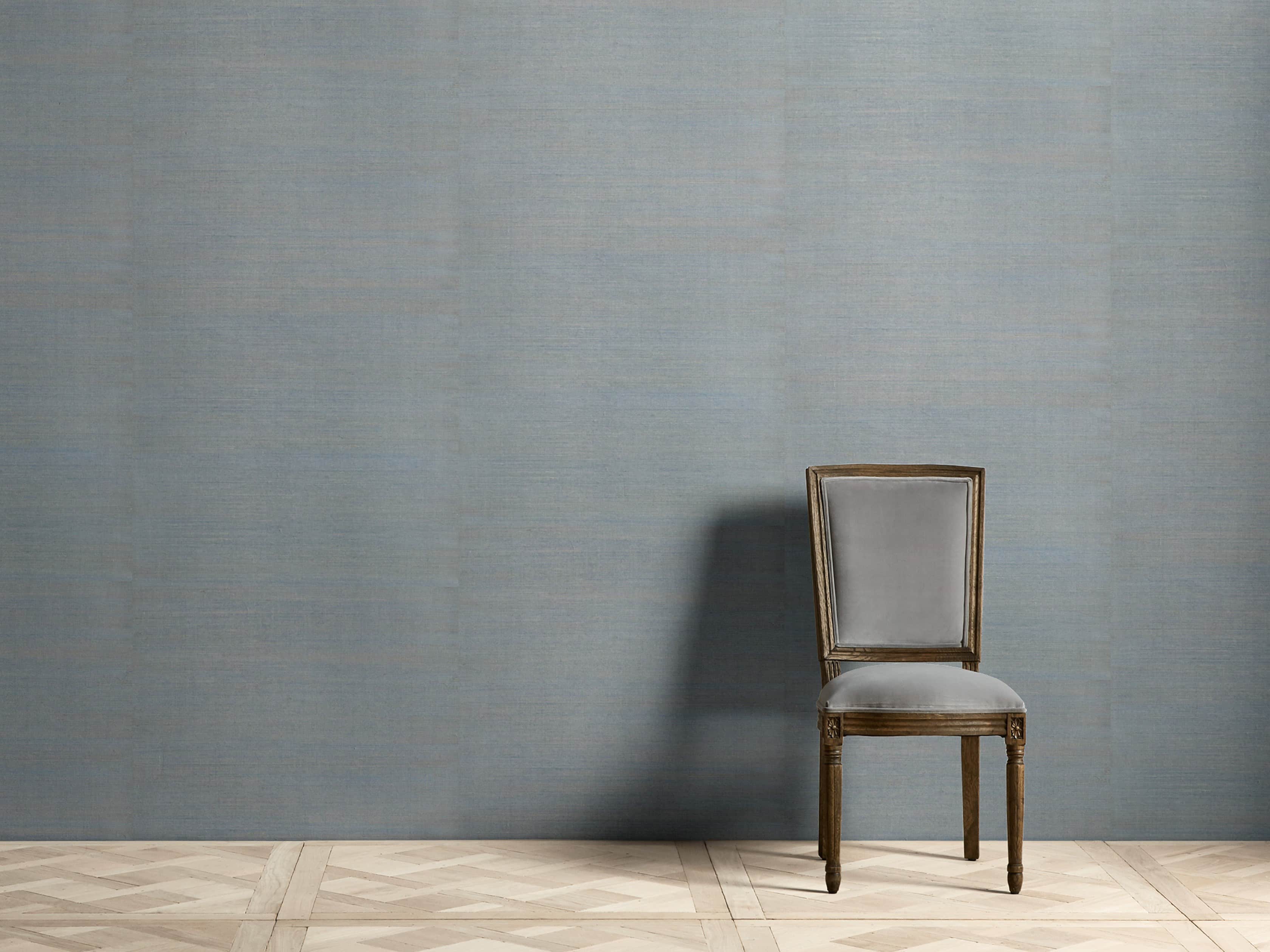 Farah Grasscloth Aqua Wallpaper, slide 1 of 2