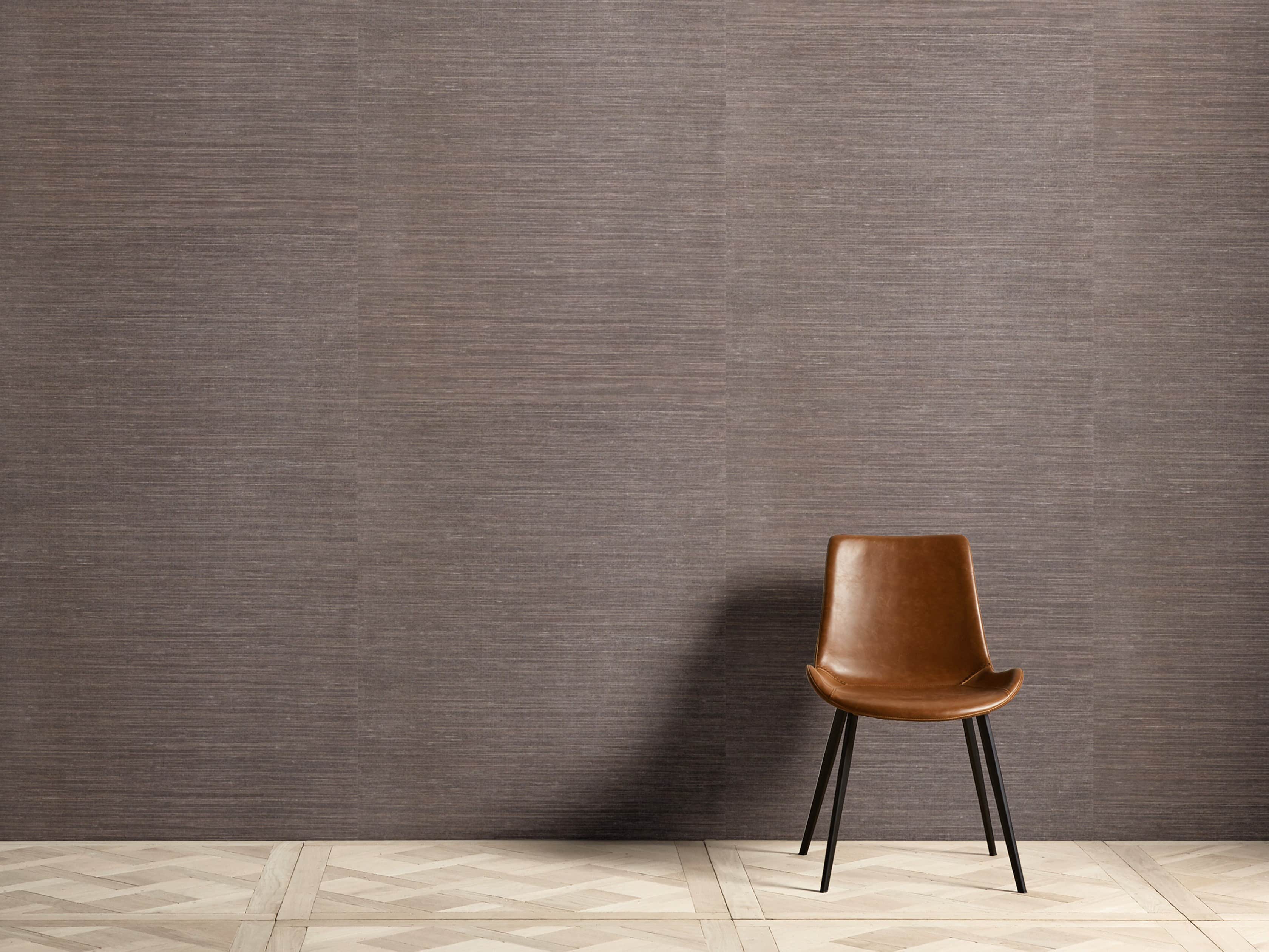 Zen Grasscloth Wallpaper in Bronze, slide 1 of 2