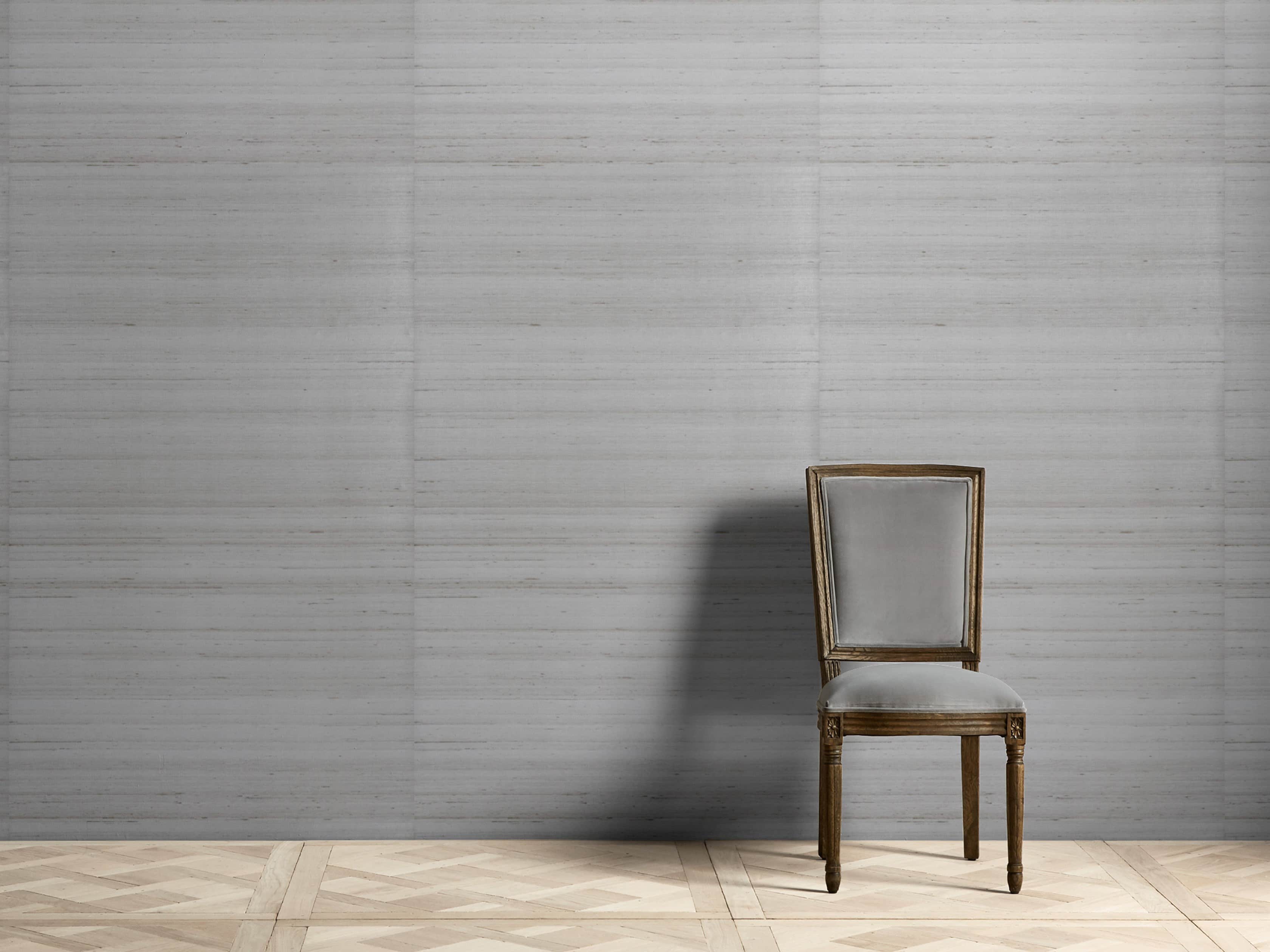 Lorenzo Silk Weave Wallpaper in Grey, slide 1 of 2
