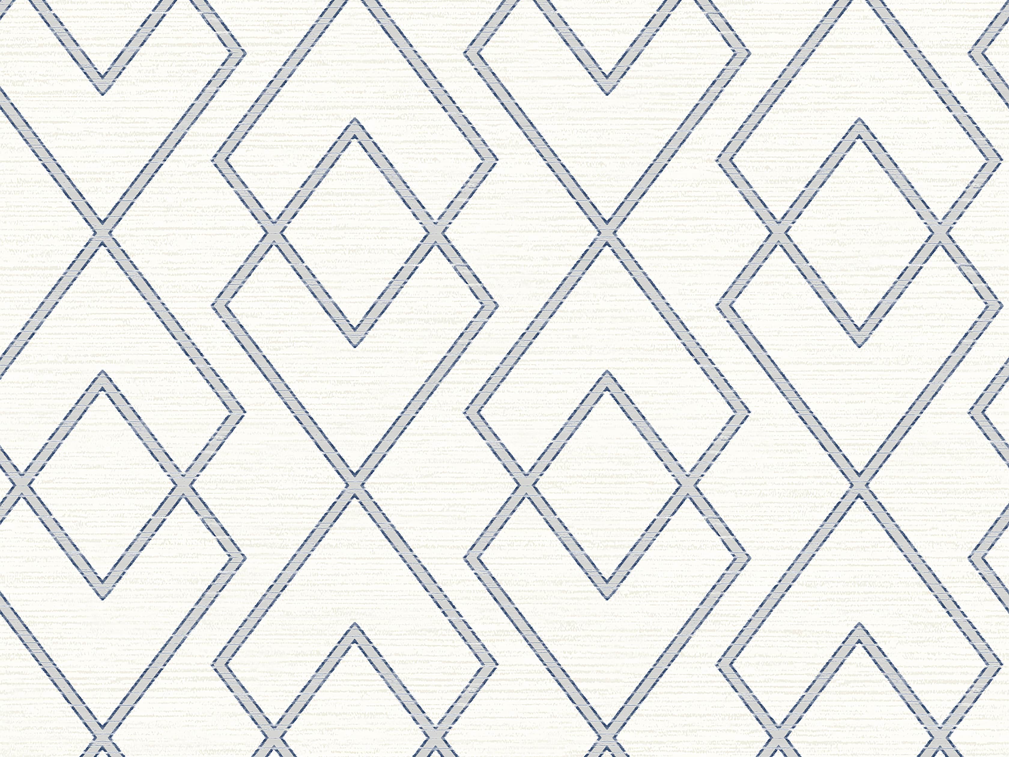 Beatrix Wallpaper in Navy, slide 2 of 2