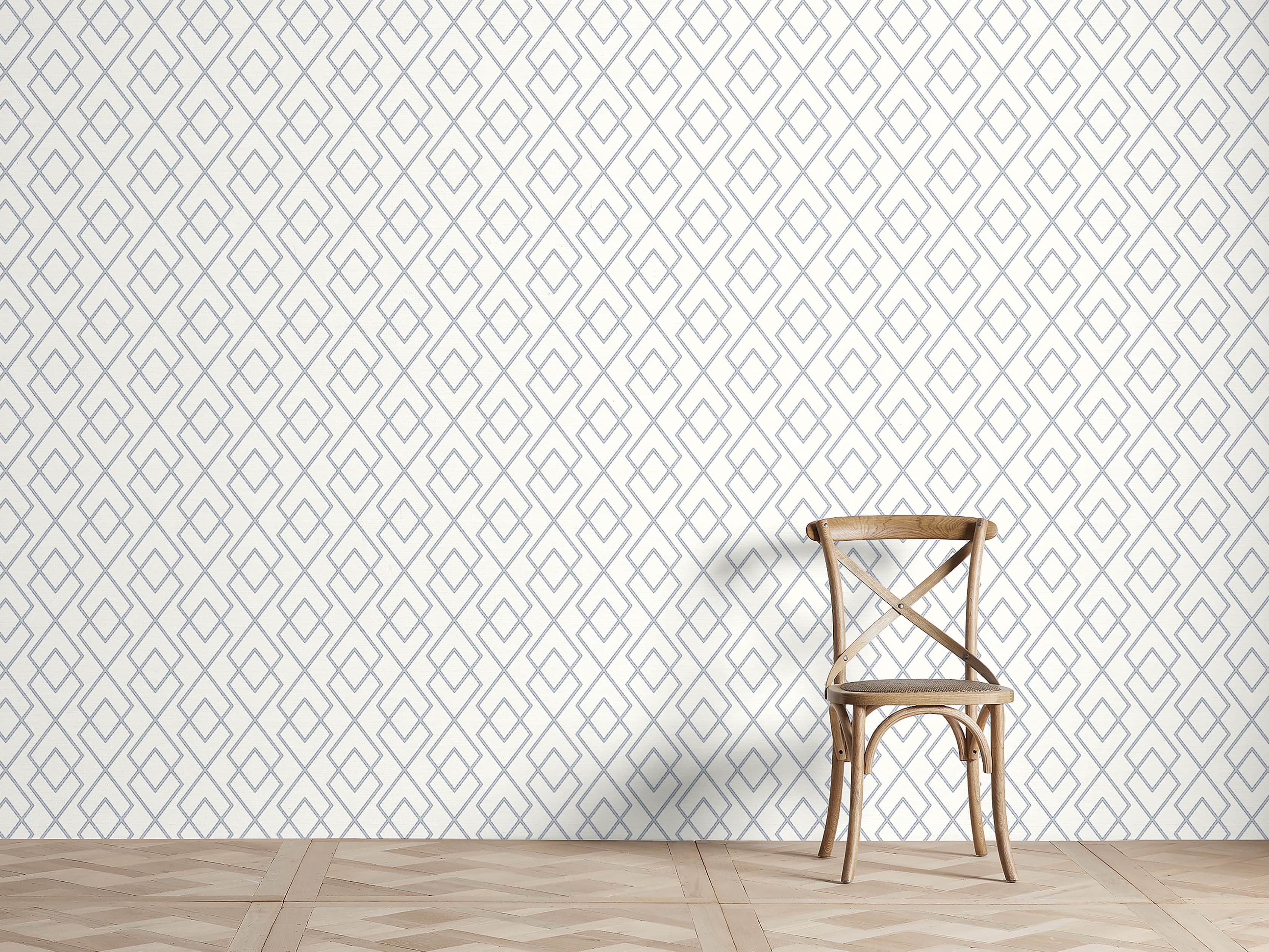 Beatrix Wallpaper in Navy, slide 1 of 2