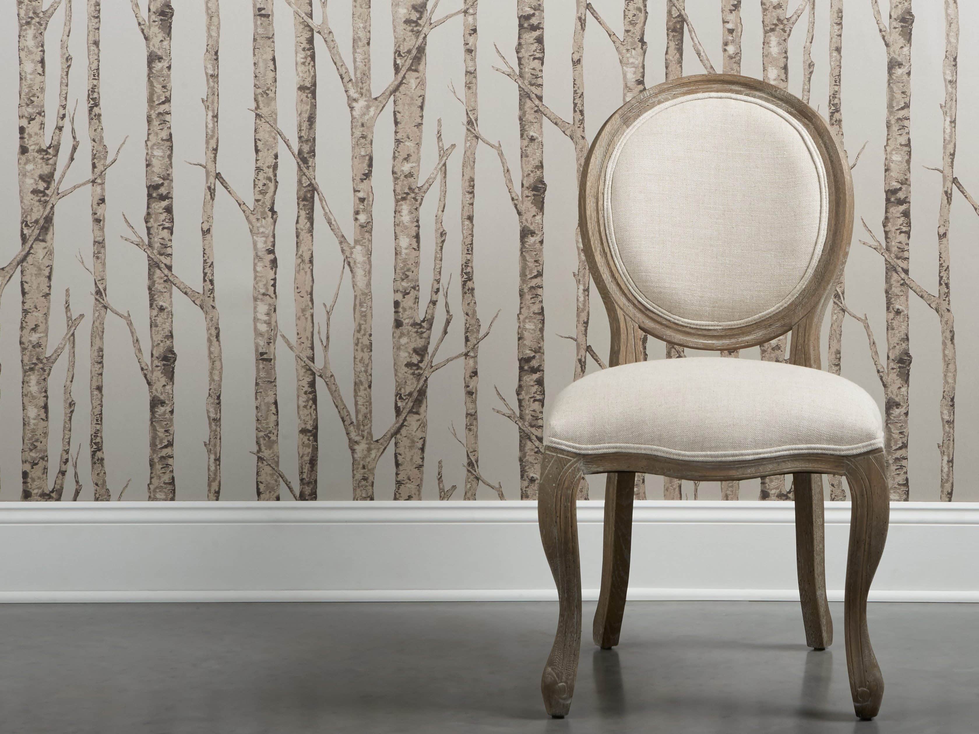 Arboretum Wallpaper in Silver