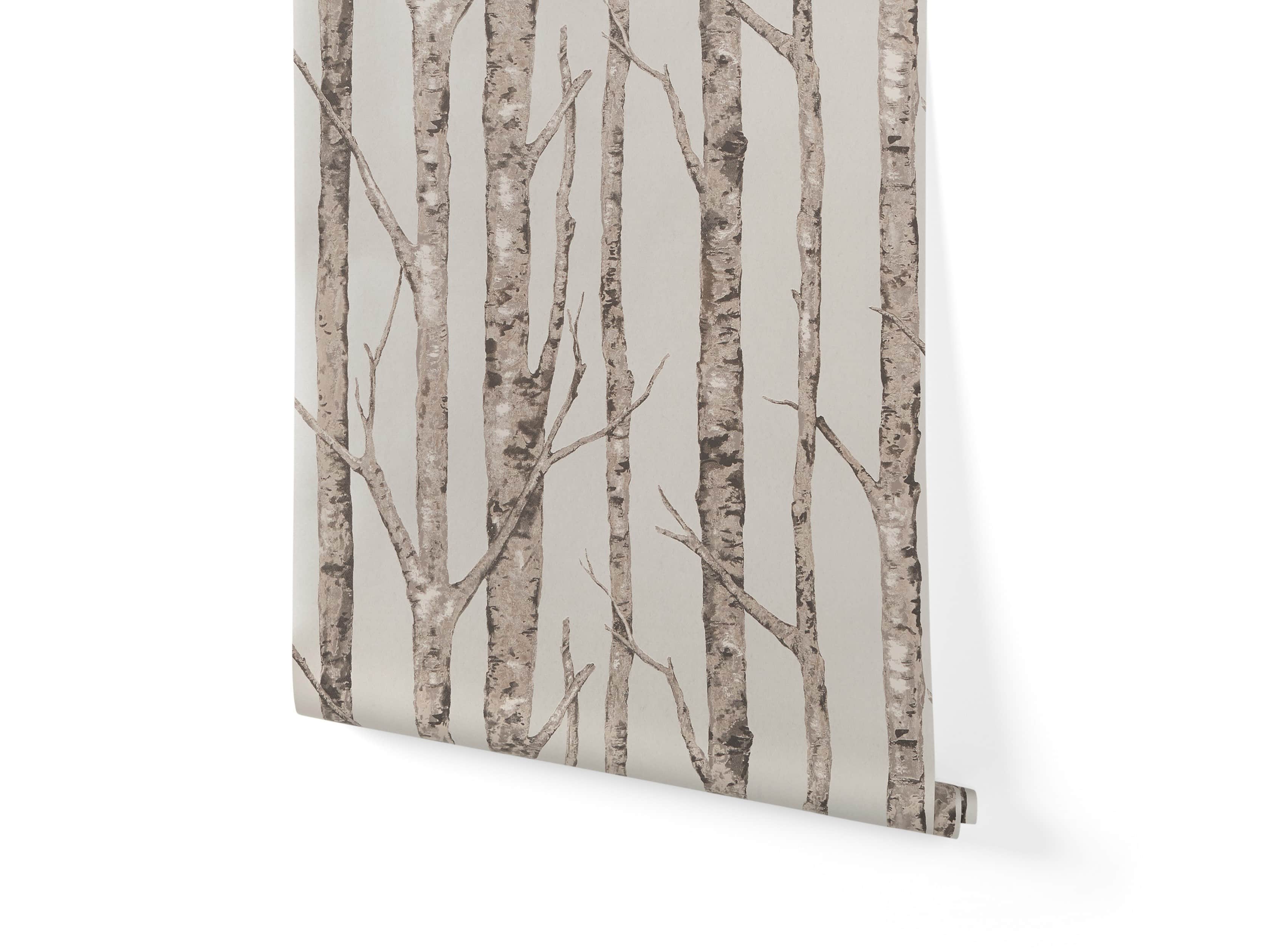 Arboretum Wallpaper in Silver