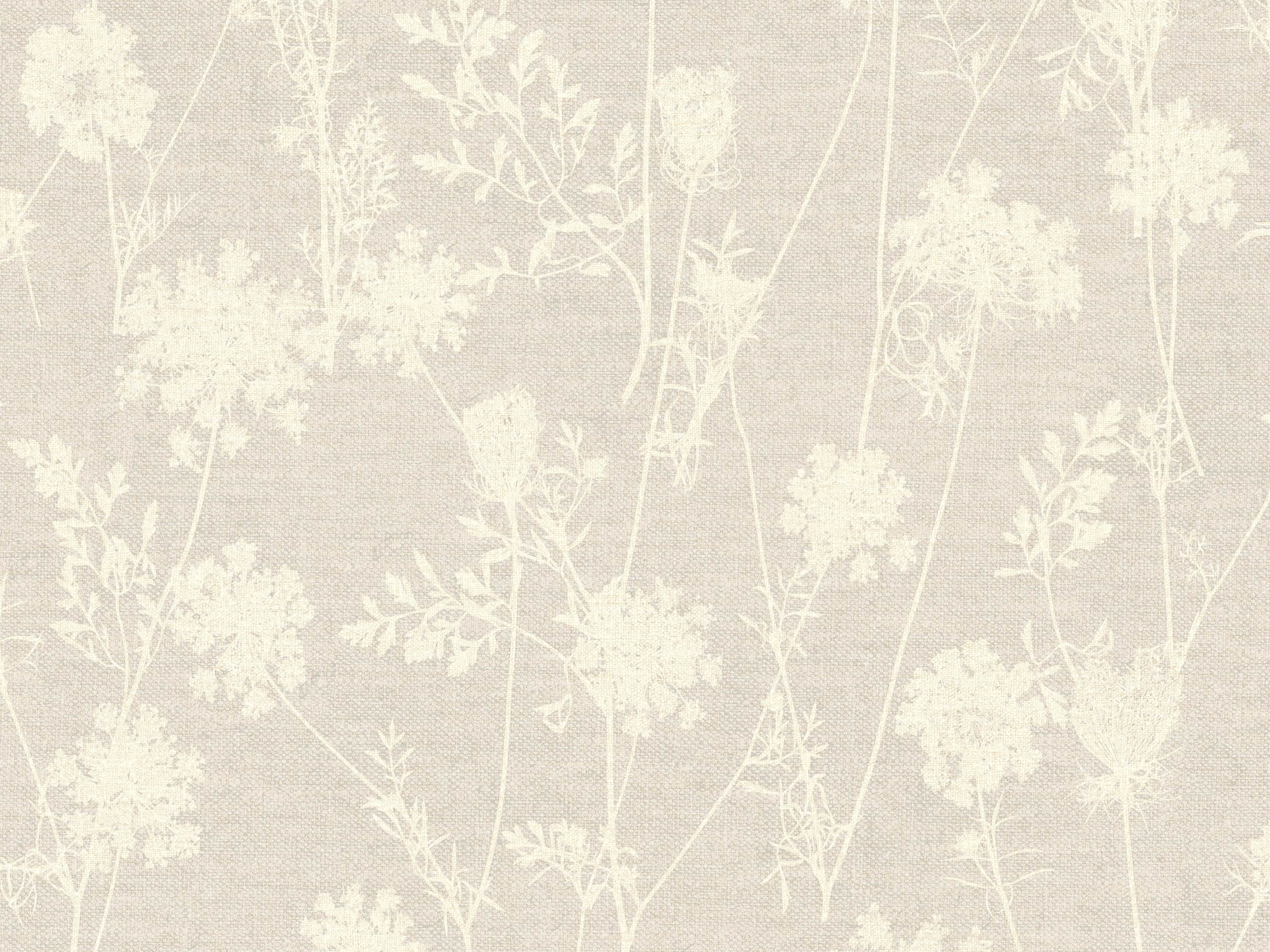 Ethereal Linen Wallpaper in Taupe, slide 1 of 1