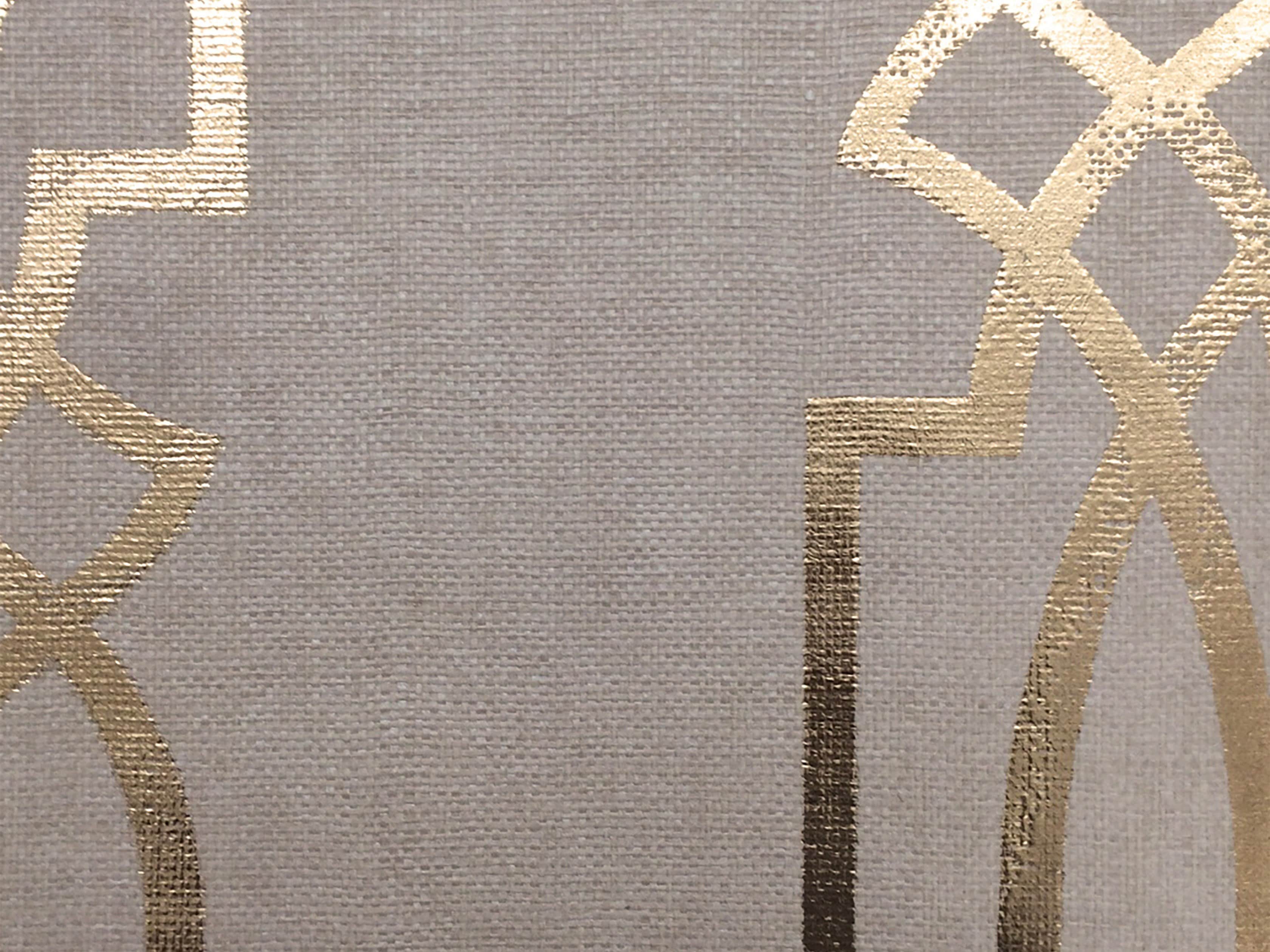 Natural gold metallic sisal grasscloth Wallpaper