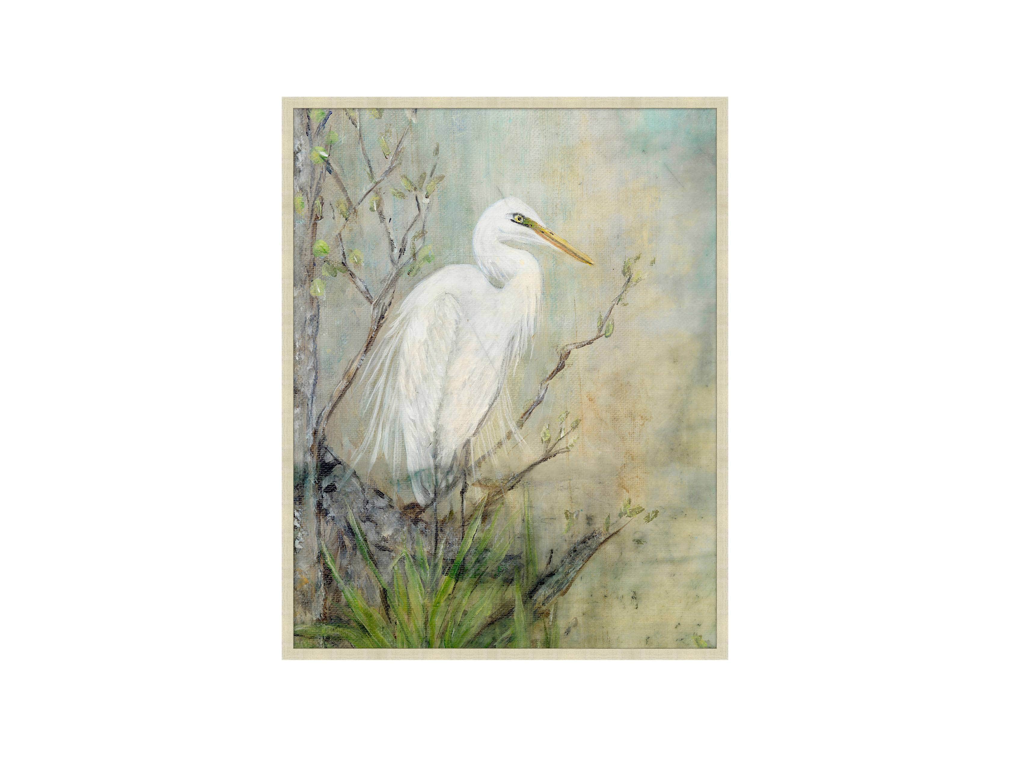 Coastal Heron 22" X 28" Framed Print 1
