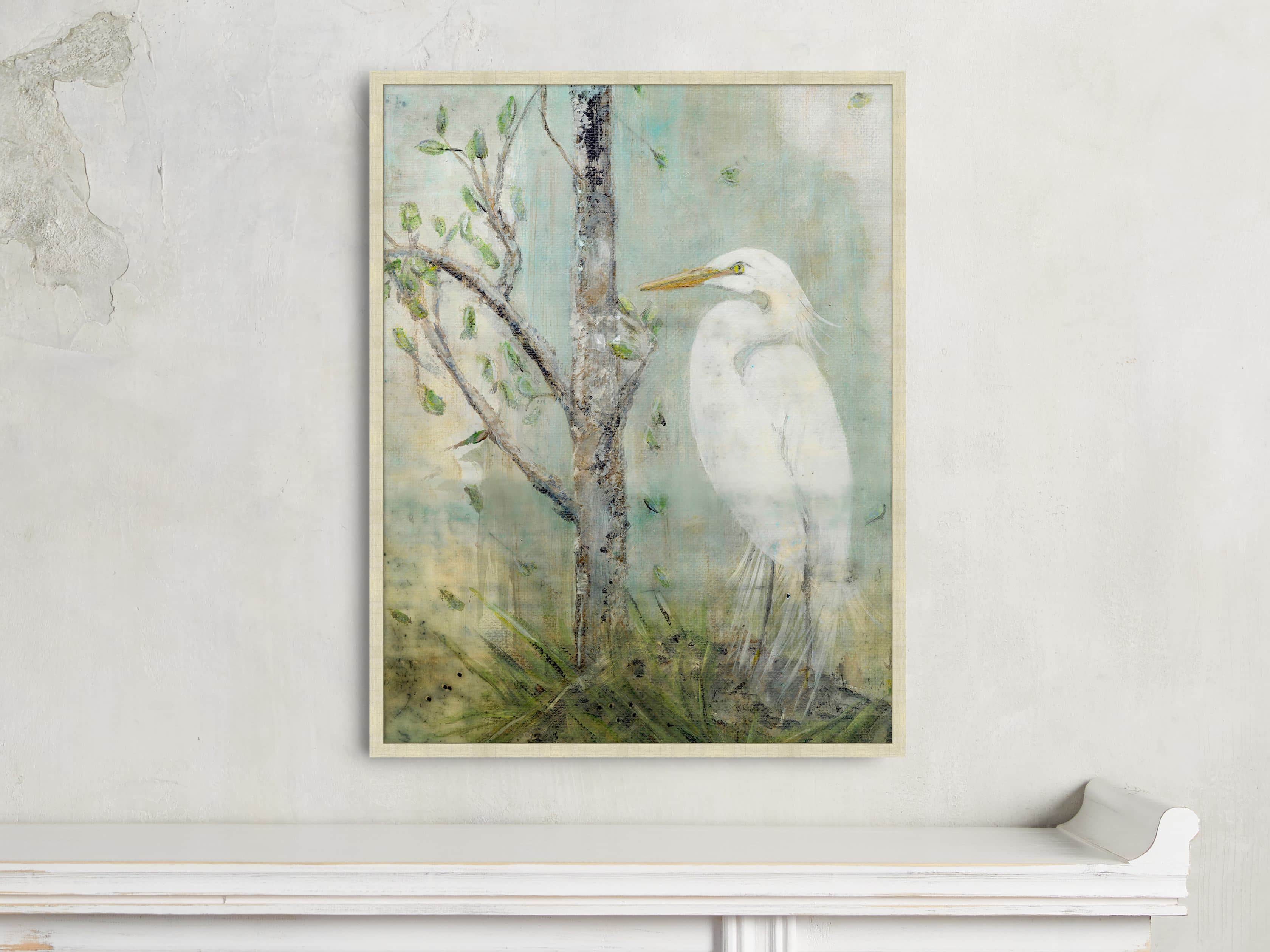 Coastal Heron 22" X 28" Framed Print 2
