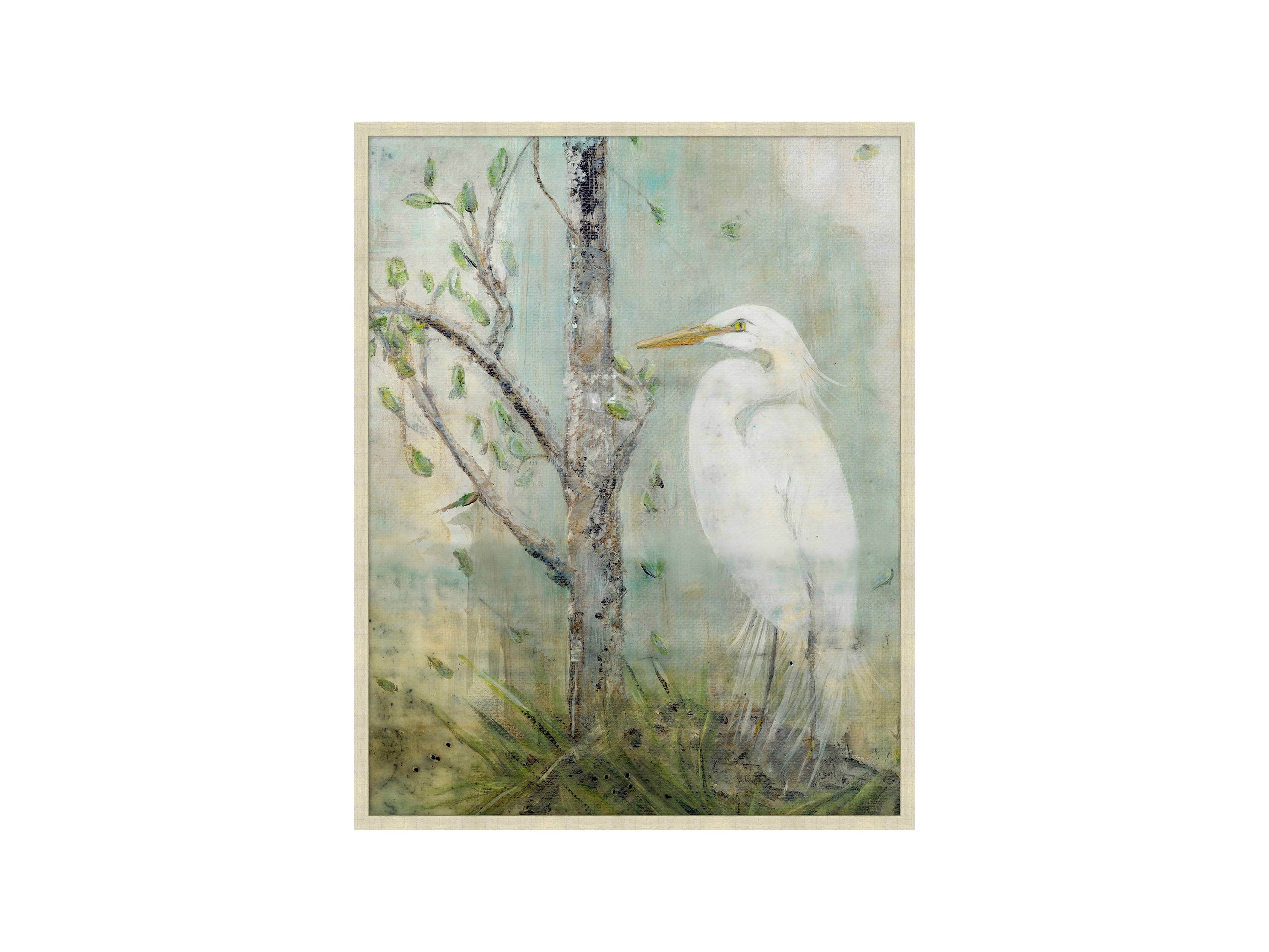 Coastal Heron 22" X 28" Framed Print 2