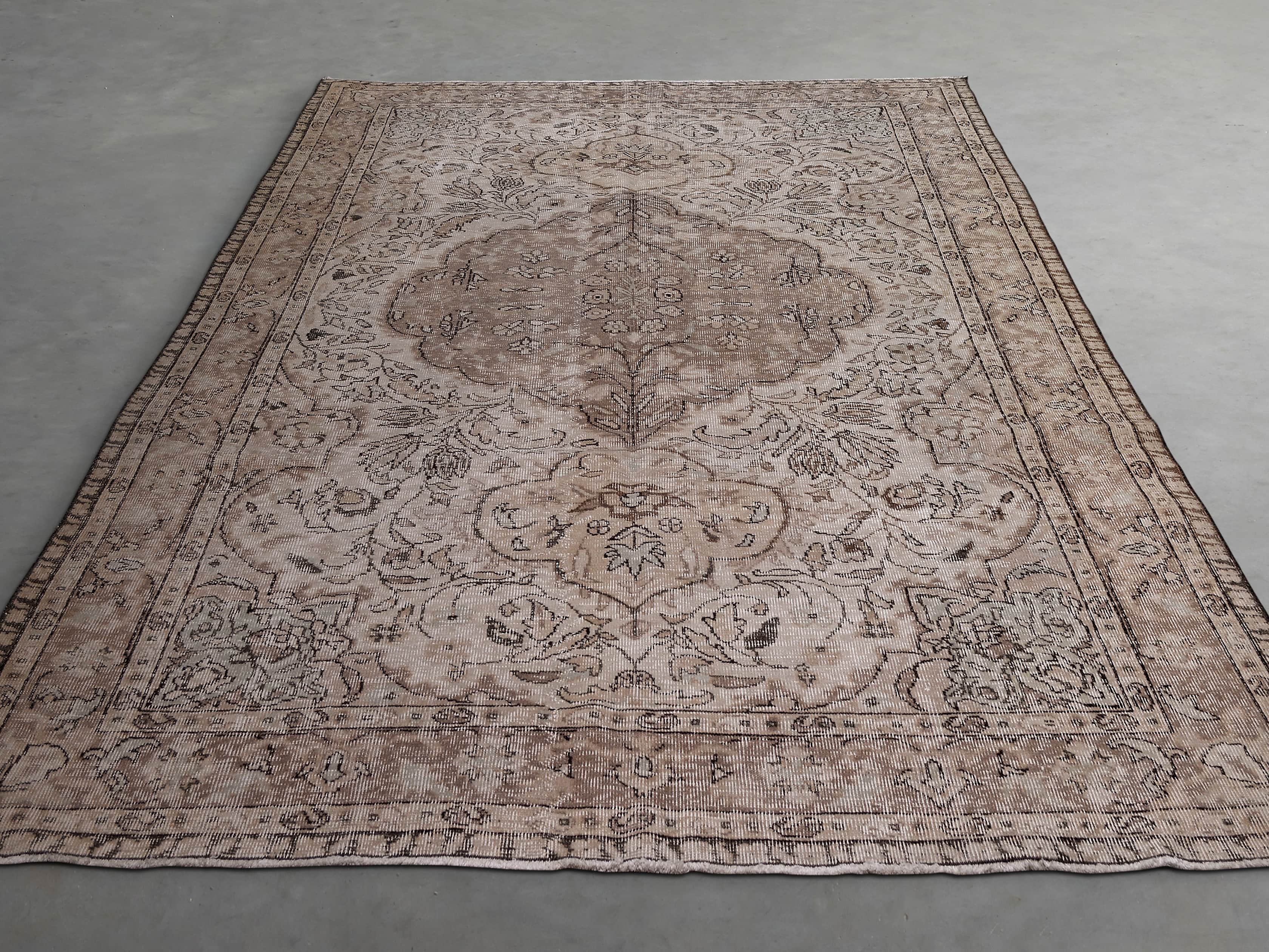 One of a Kind 6'4" x 9'8"' Vintage Turkish Rug