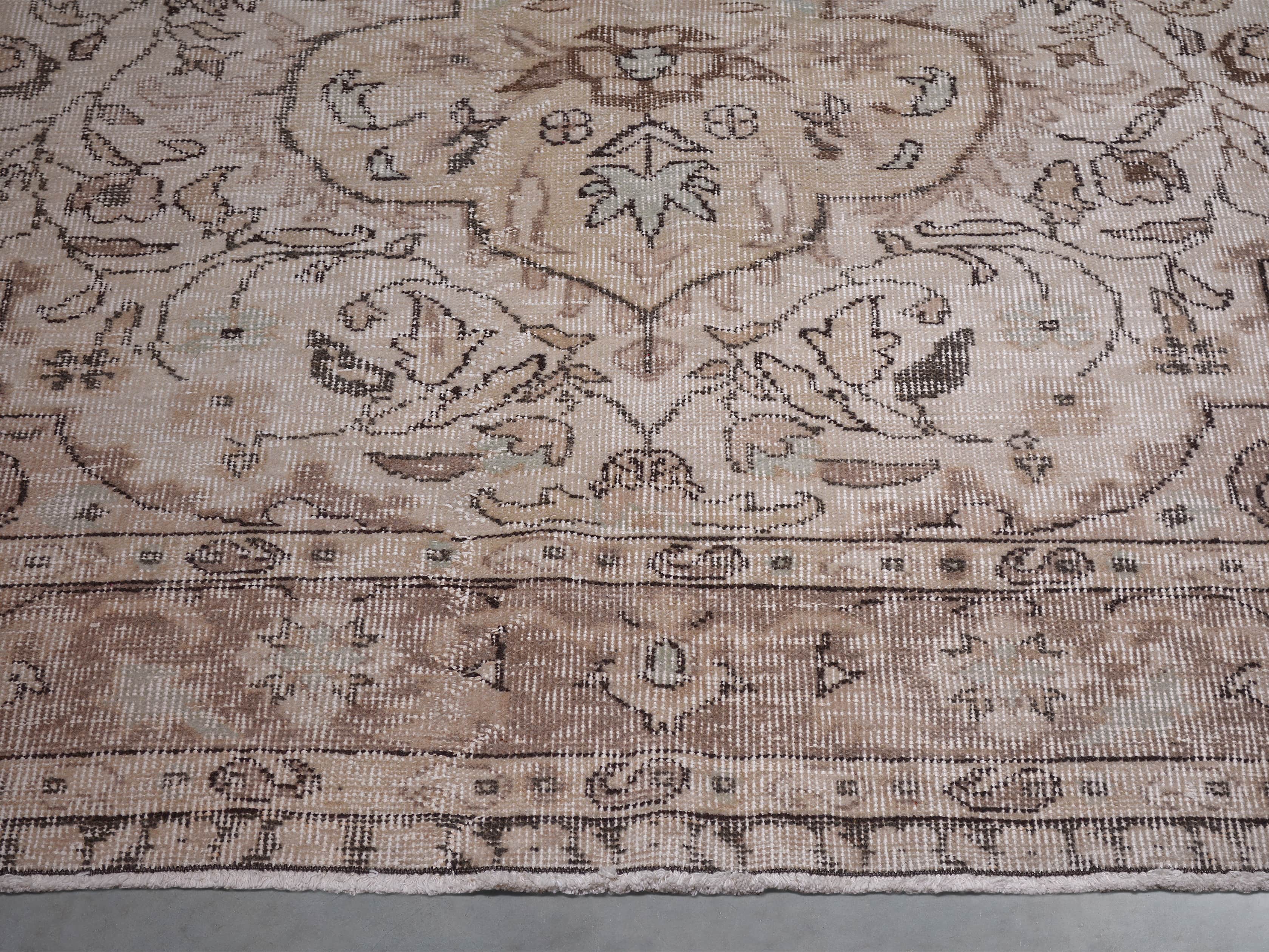One of a Kind 6'4" x 9'8"' Vintage Turkish Rug