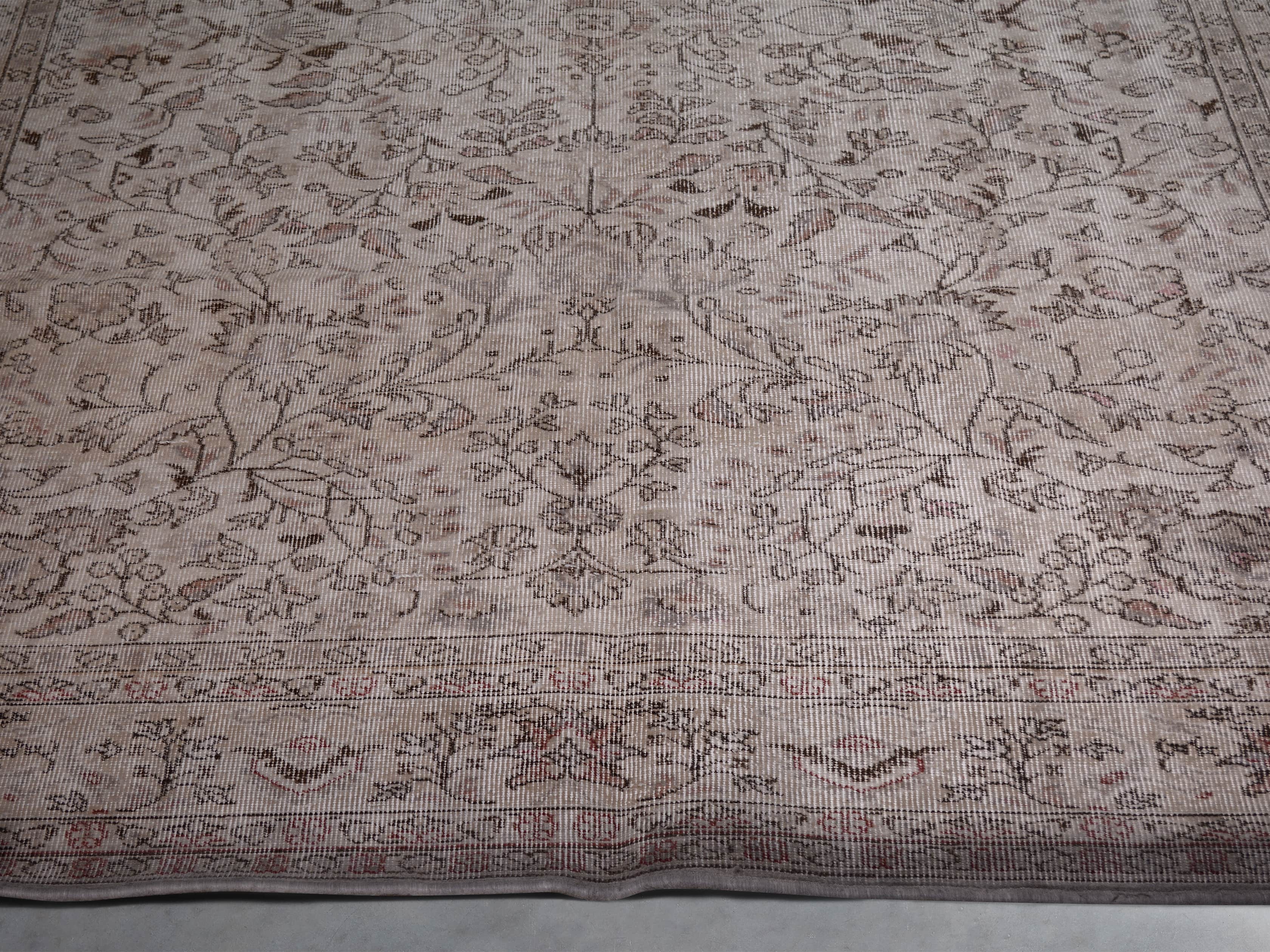 One of a Kind 6'9" x 10' Vintage Turkish Rug