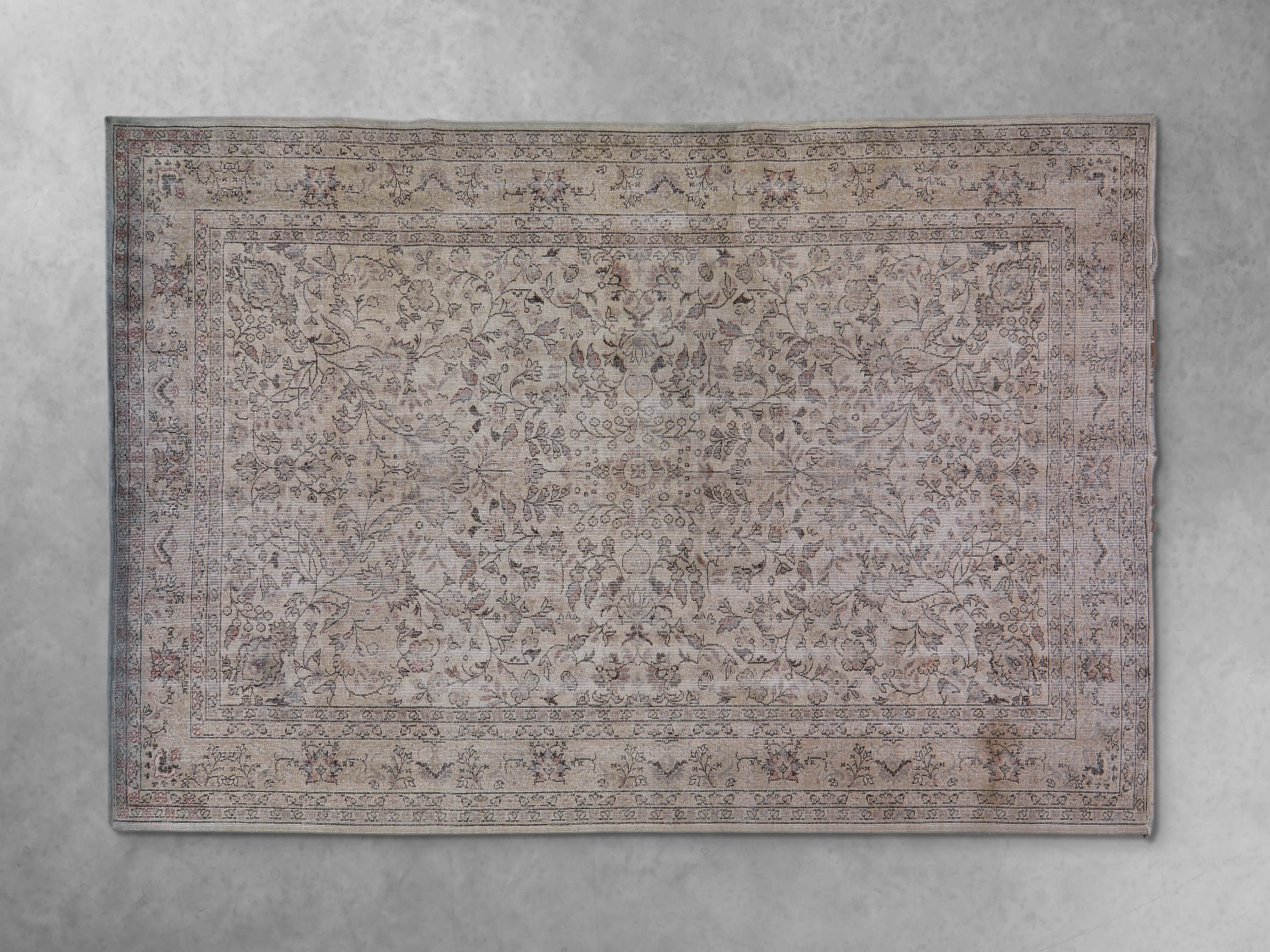 One of a Kind 6'9" x 10' Vintage Turkish Rug