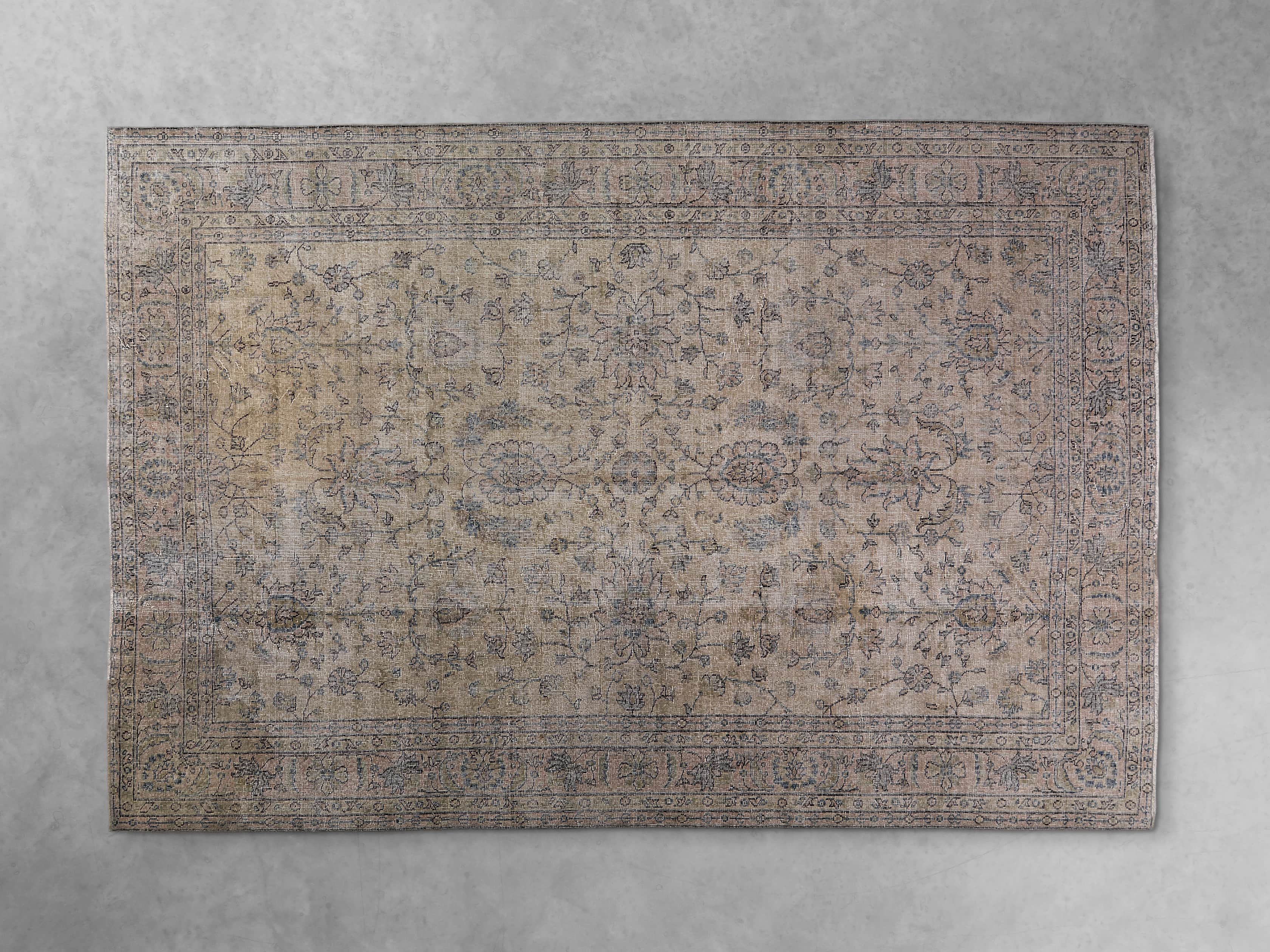 One of a Kind 6'10" x 10'3" Vintage Persian Rug