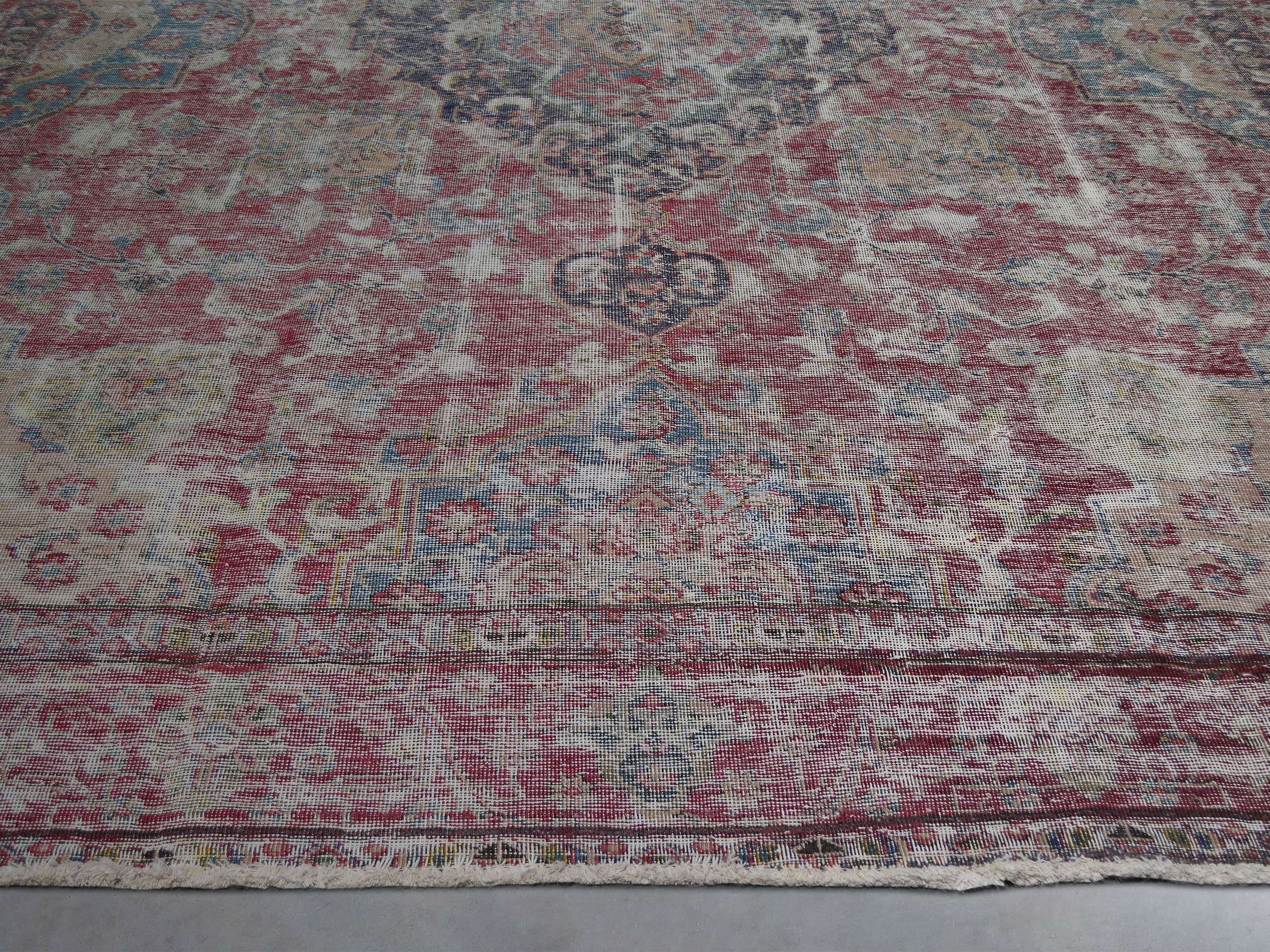 One of a Kind 9'1" x 12'7" Vintage Persian Rug, slide 3 of 3