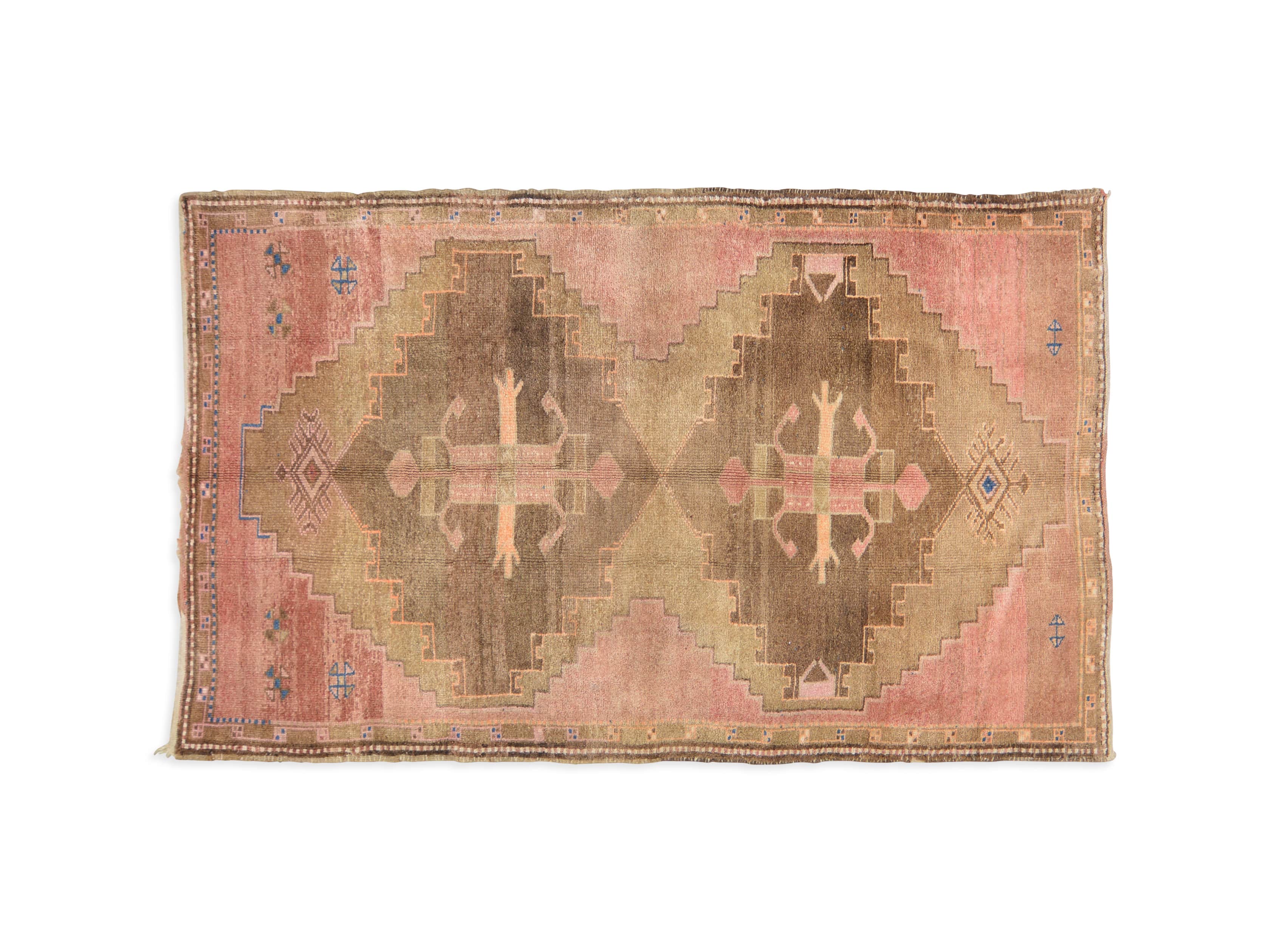One of a Kind Vintage Kurdish 5'7" x 9'5" Rug