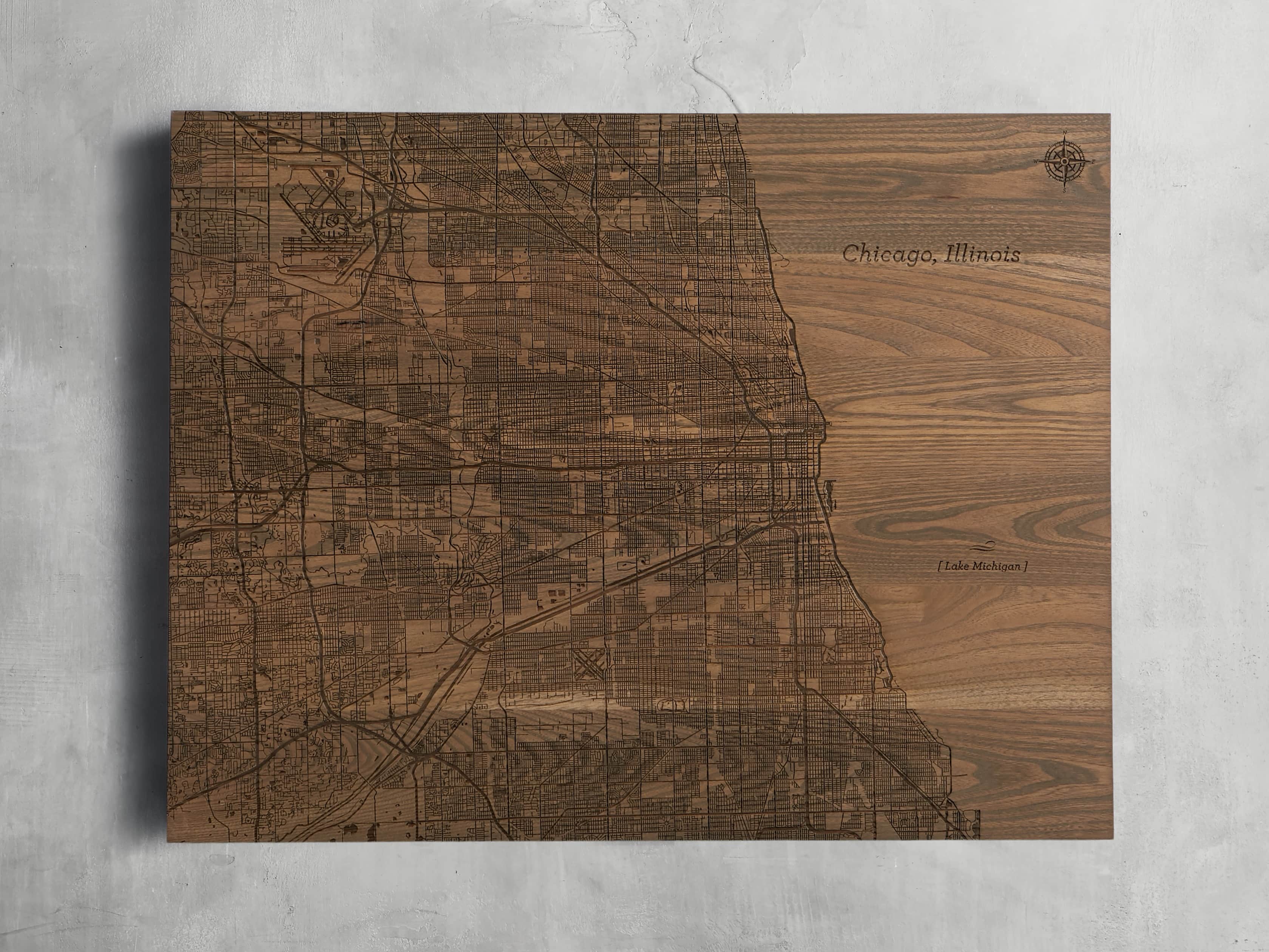 36" Chicago Street Map