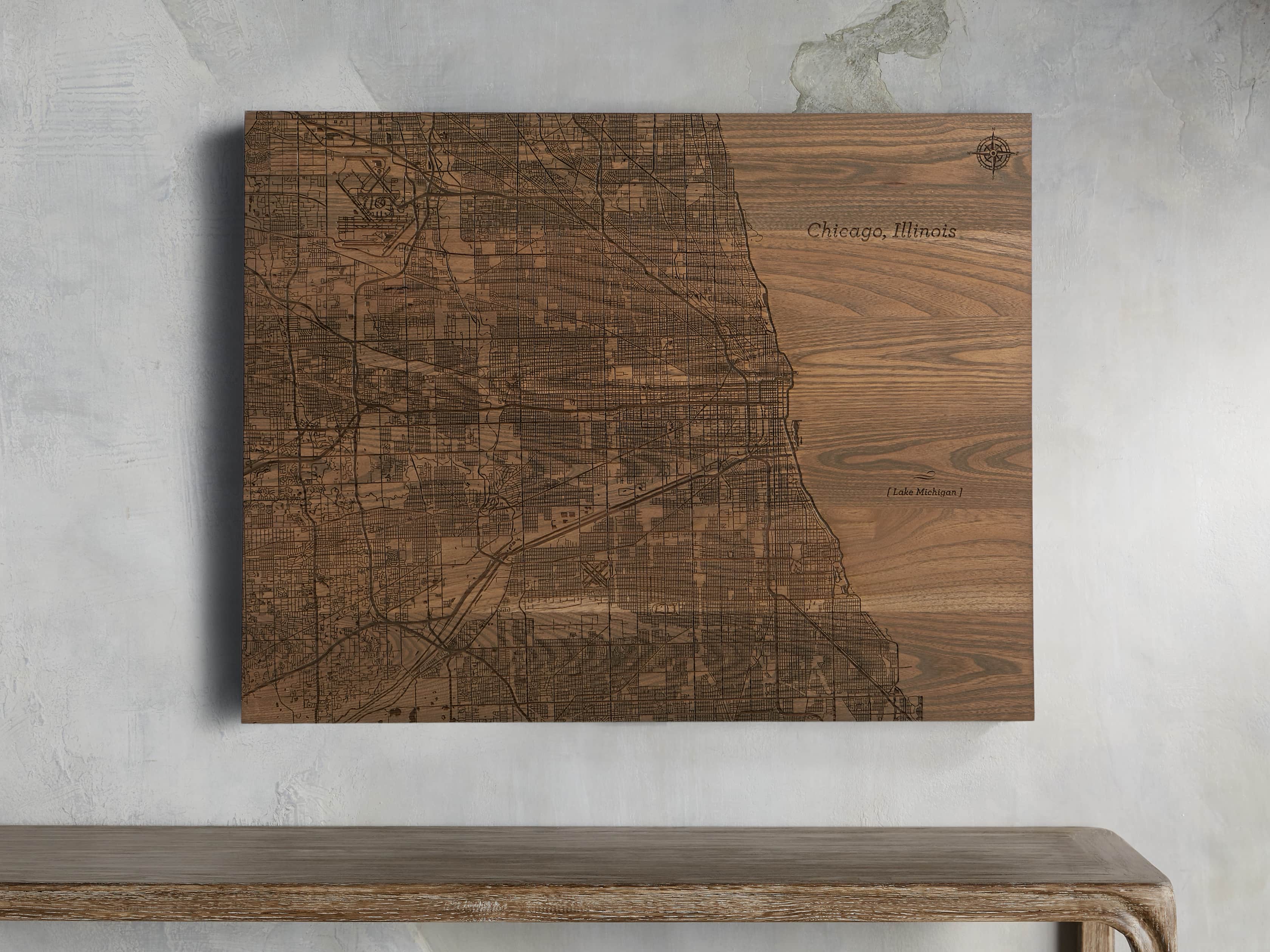 36" Chicago Street Map