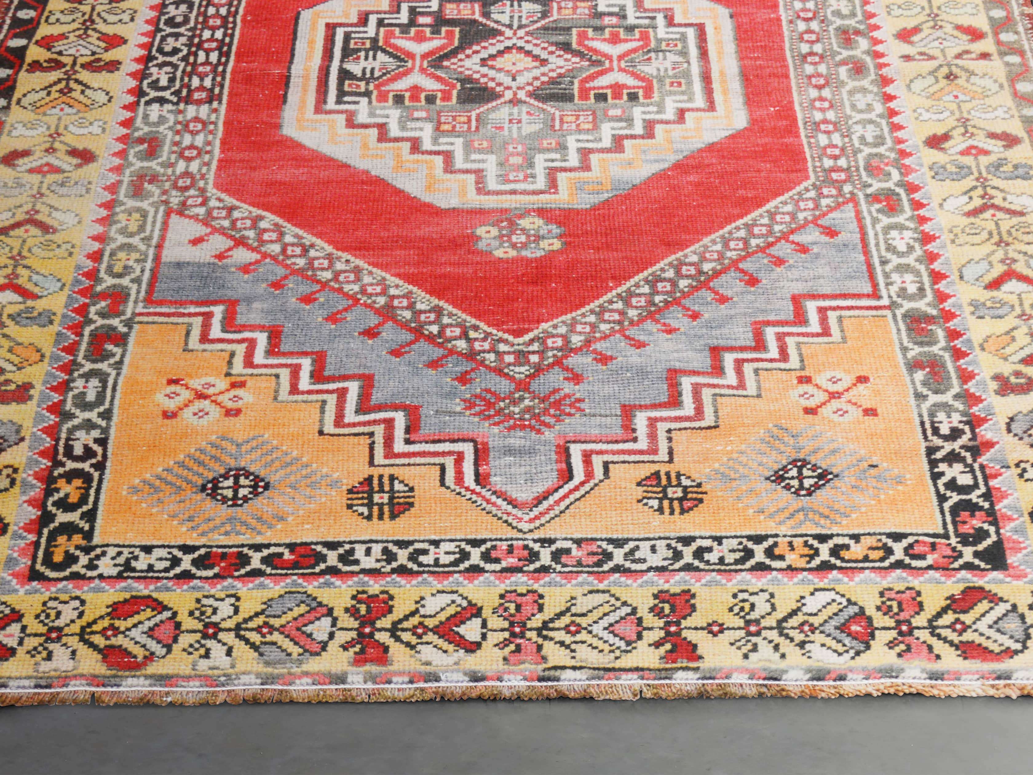 One of a Kind Vintage Turkish 3'9" x 6'8" Rug