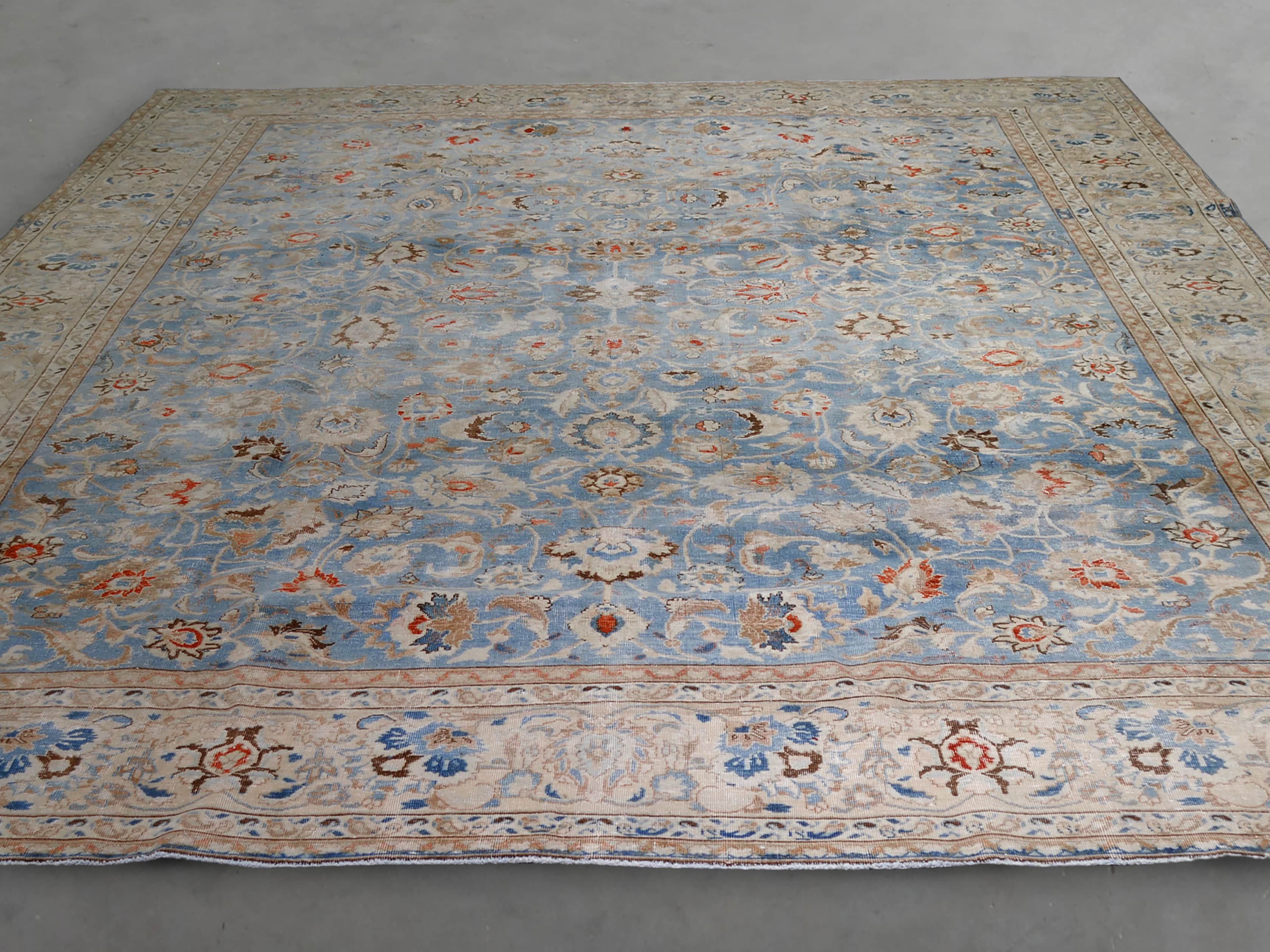 One of a Kind 9'5" x 12'8" Vintage Persian Rug