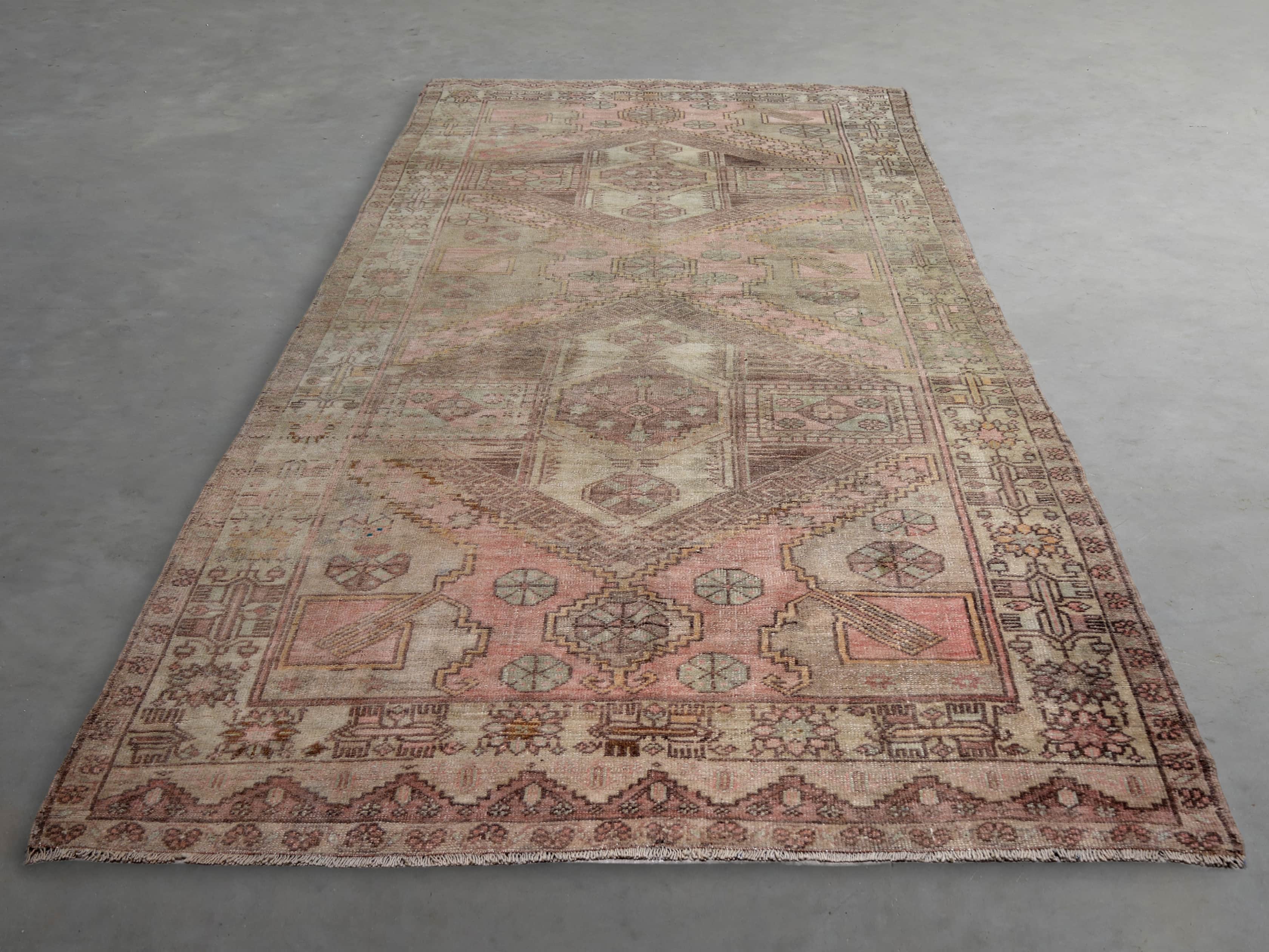 One Of A Kind 5 6 X 12 Vintage Turkish Oushak Rug Arhaus Vintage Turkish Oushak Rug