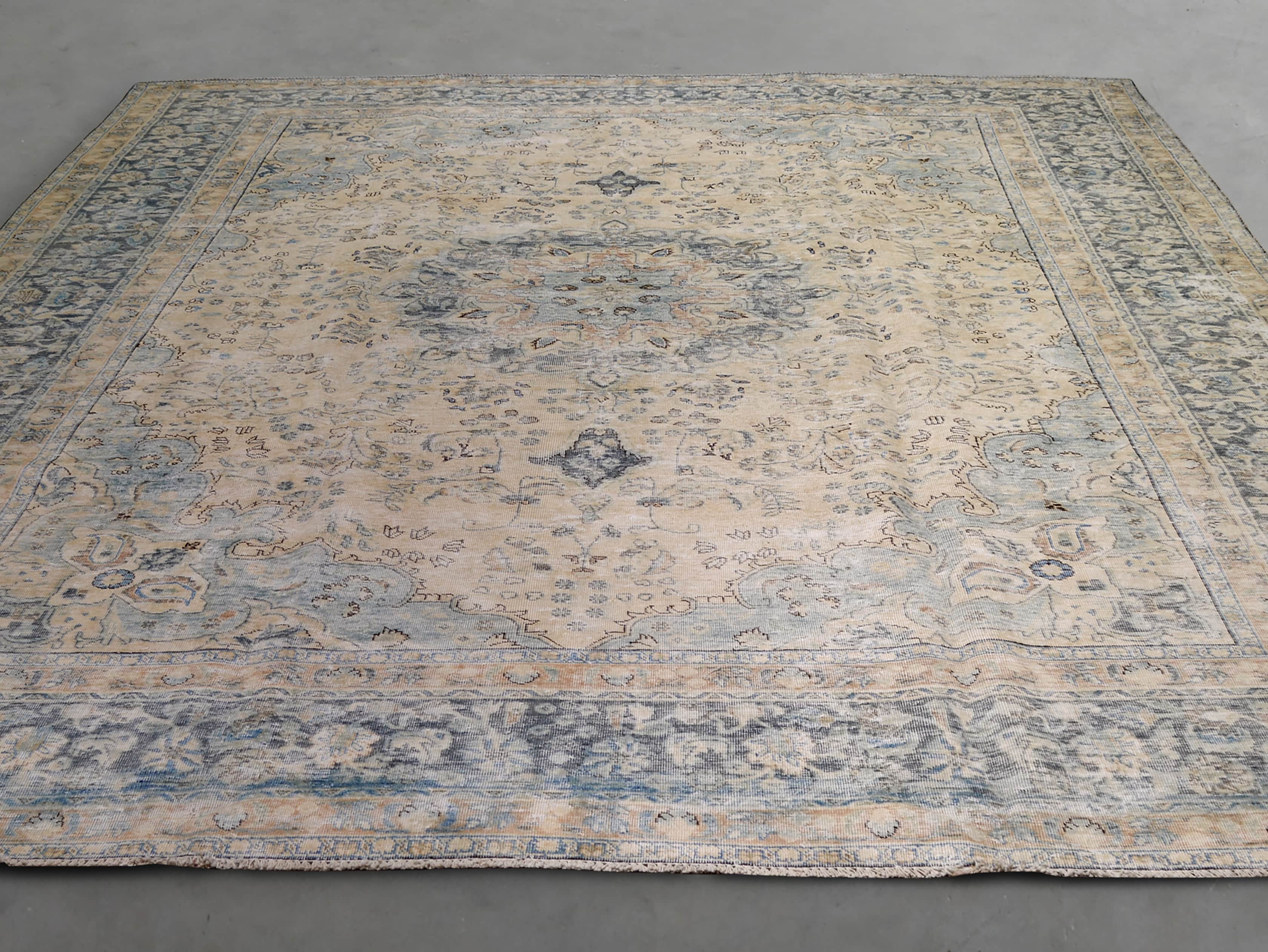 One of a Kind 8'5" x 12'2" Vintage Persian Rug