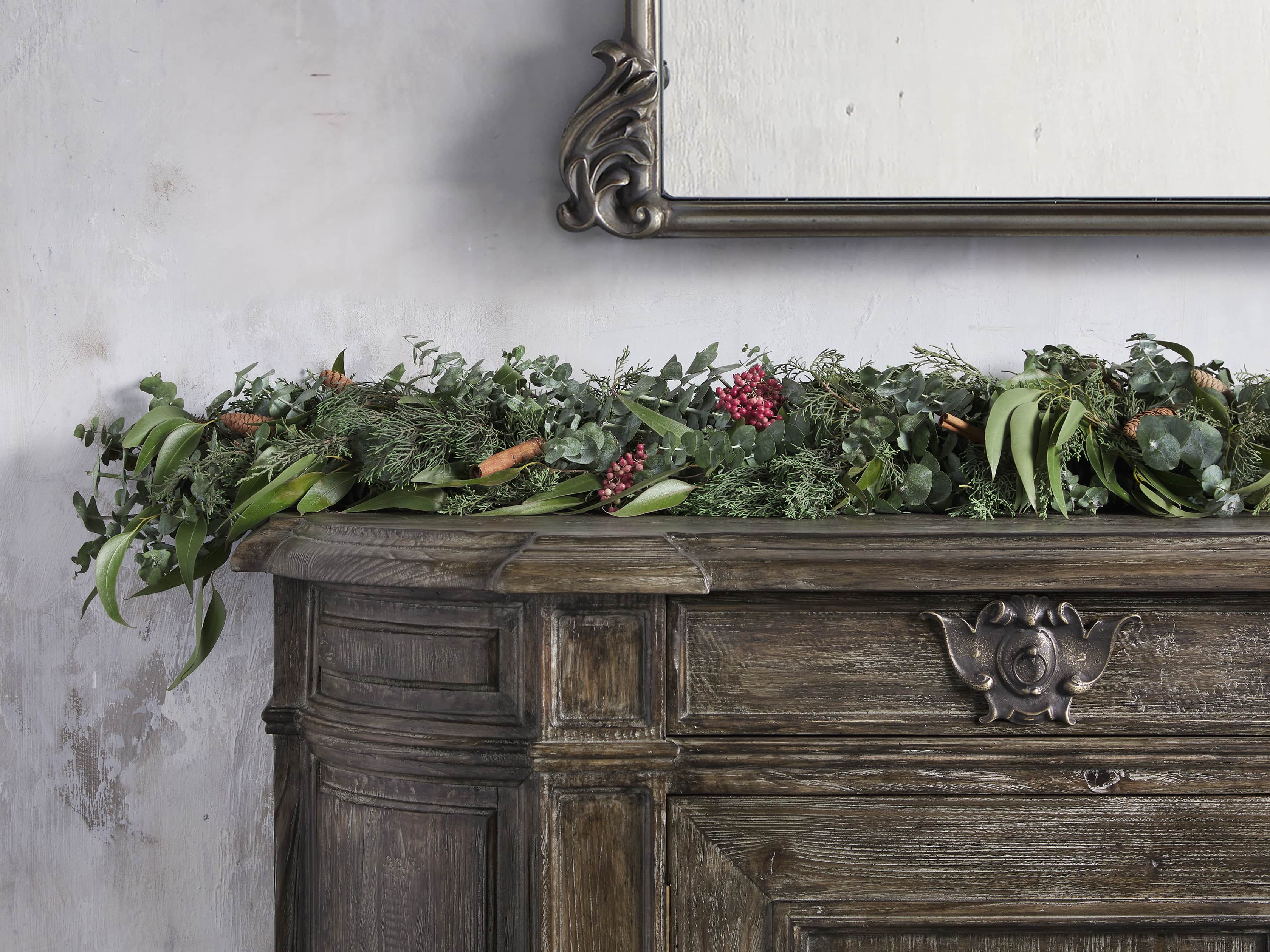 Fresh Pinecone & Berry Garland, slide 2 of 4