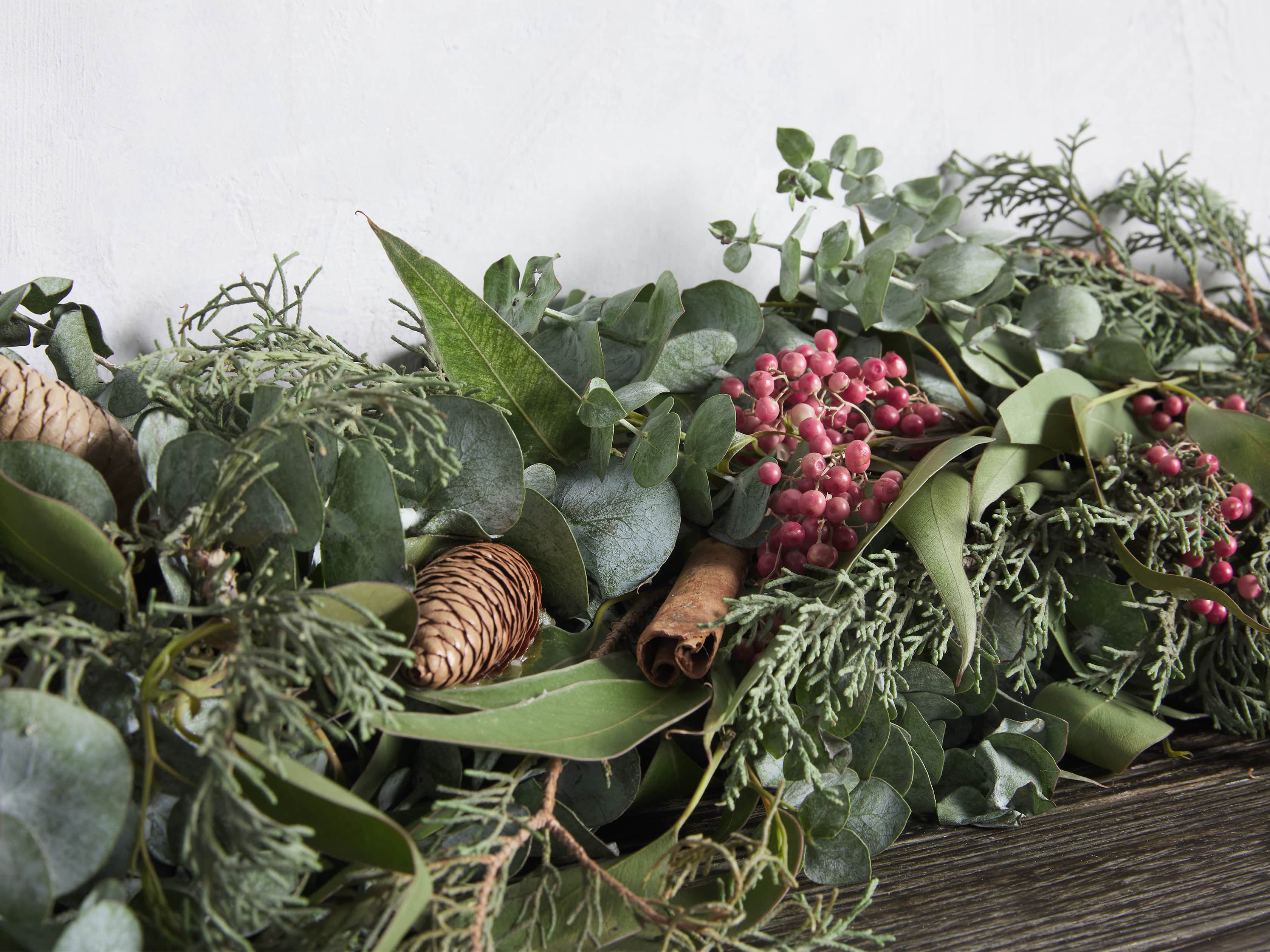 Fresh Pinecone & Berry Garland, slide 3 of 4