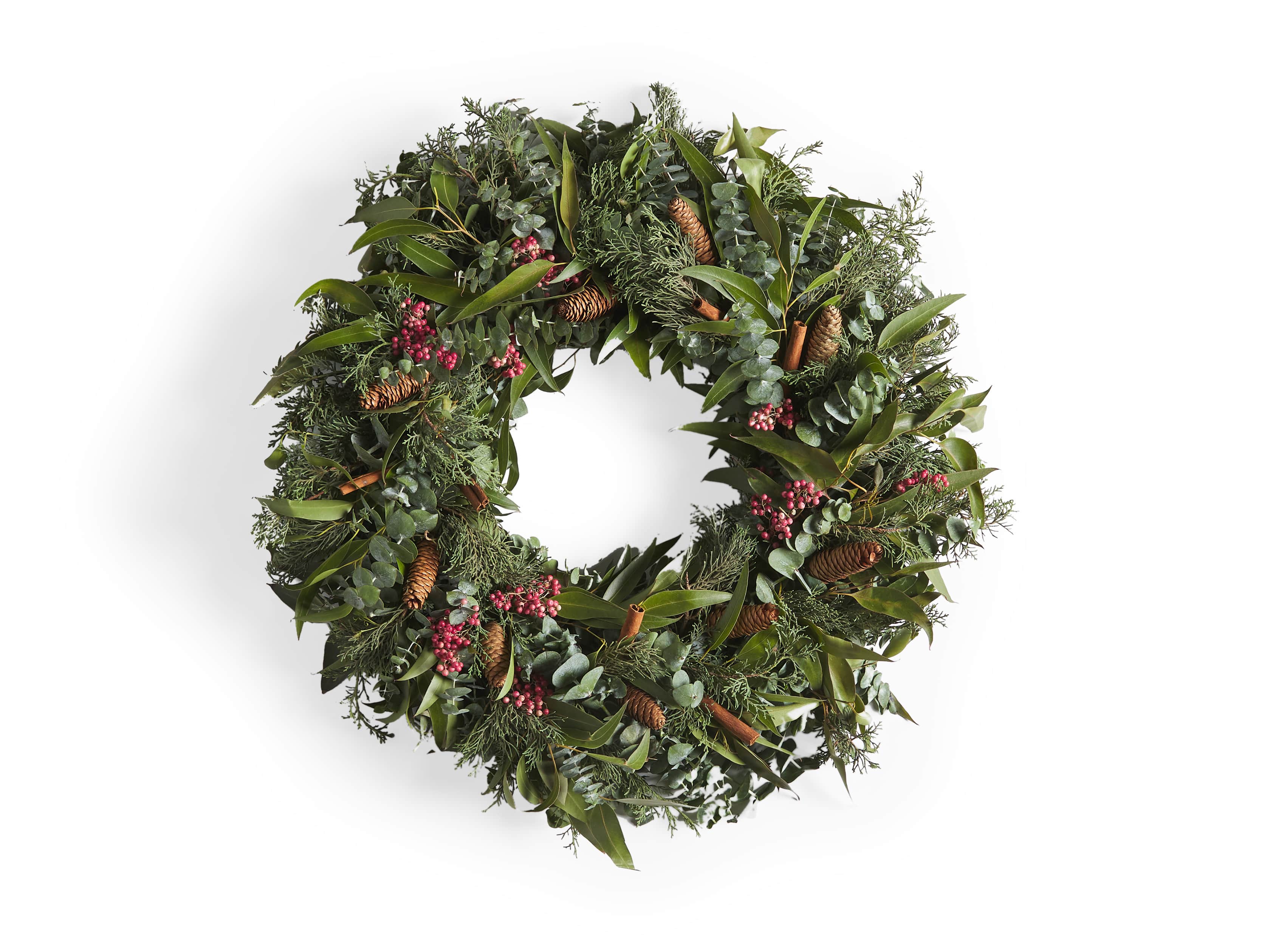 Fresh Pinecone & Berry Wreath, slide 5 of 5