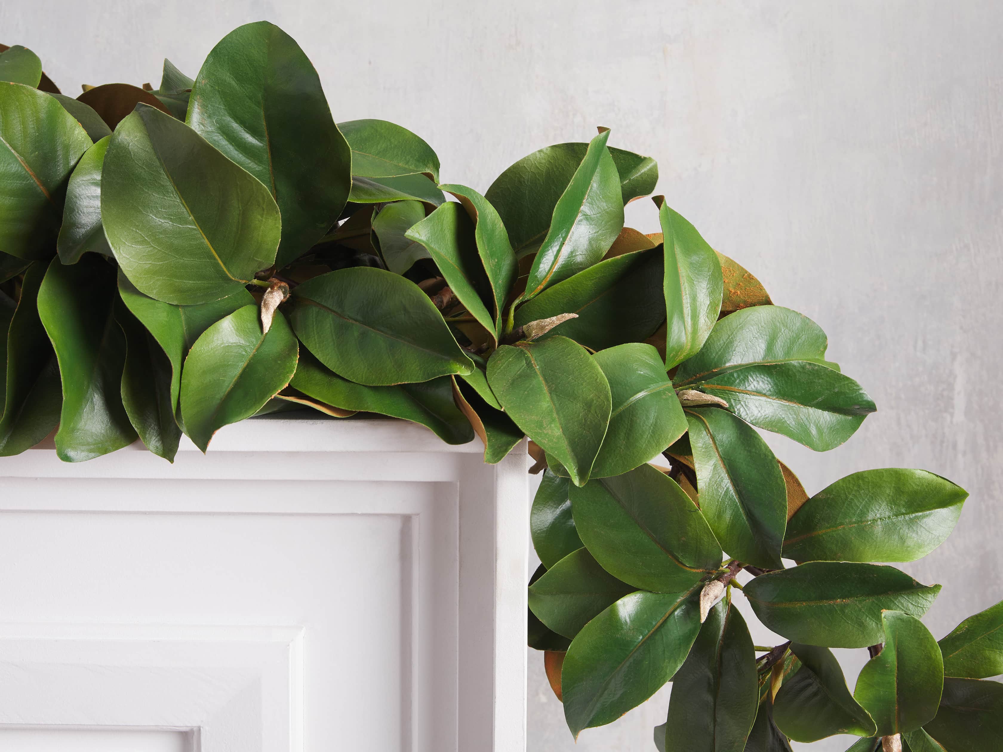 Faux 5' Magnolia Garland, slide 2 of 2