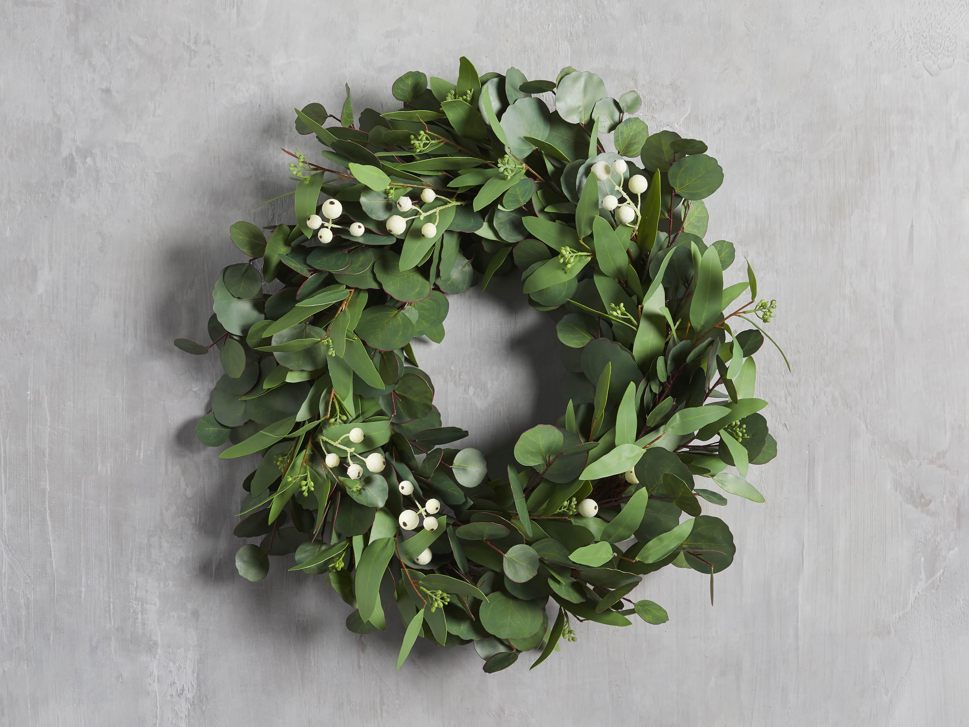 Faux Seeded Eucalyptus Wreath 24", slide 1 of 3