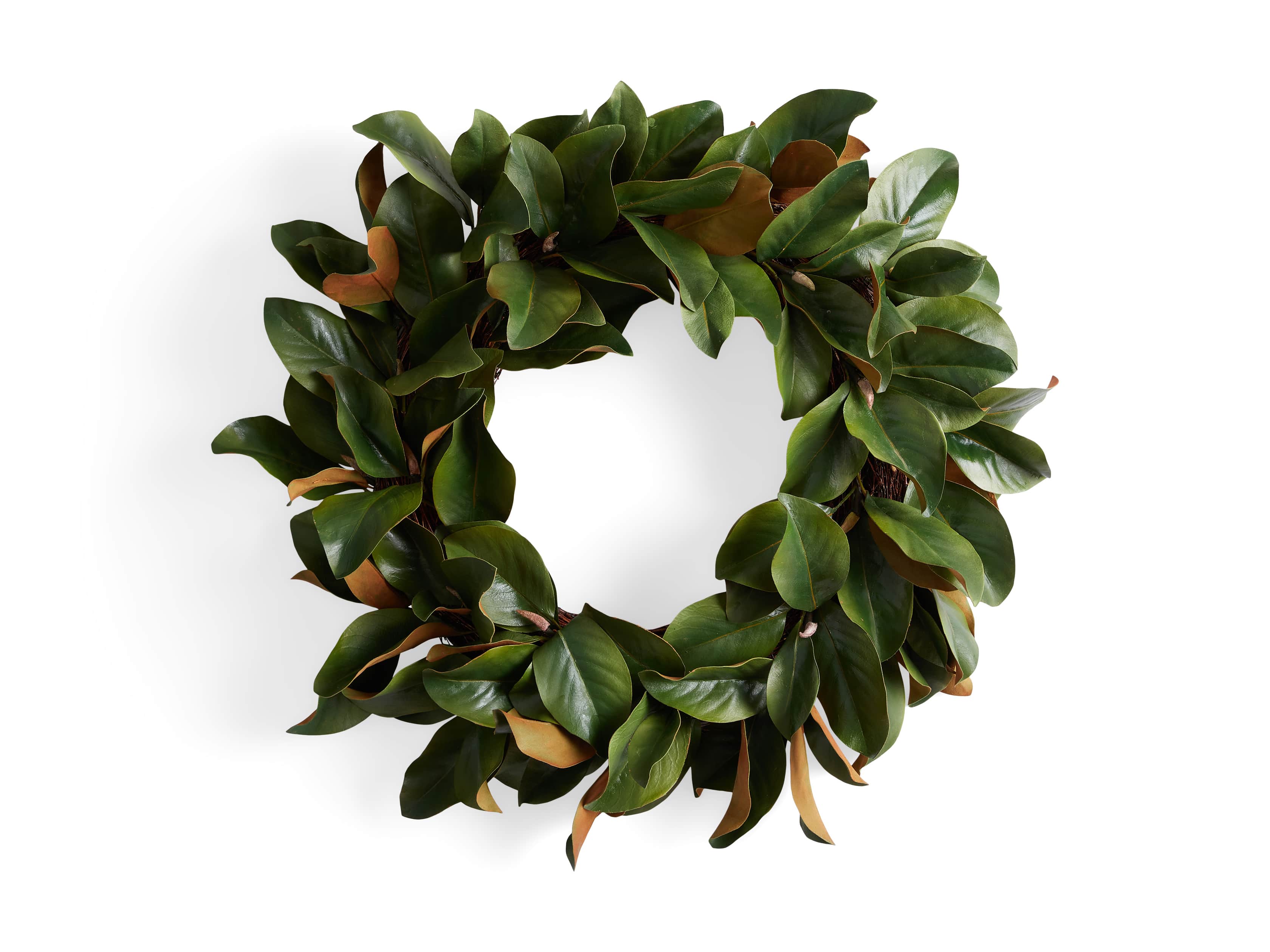 Faux Small Magnolia Leaf Wreath, slide 3 of 3