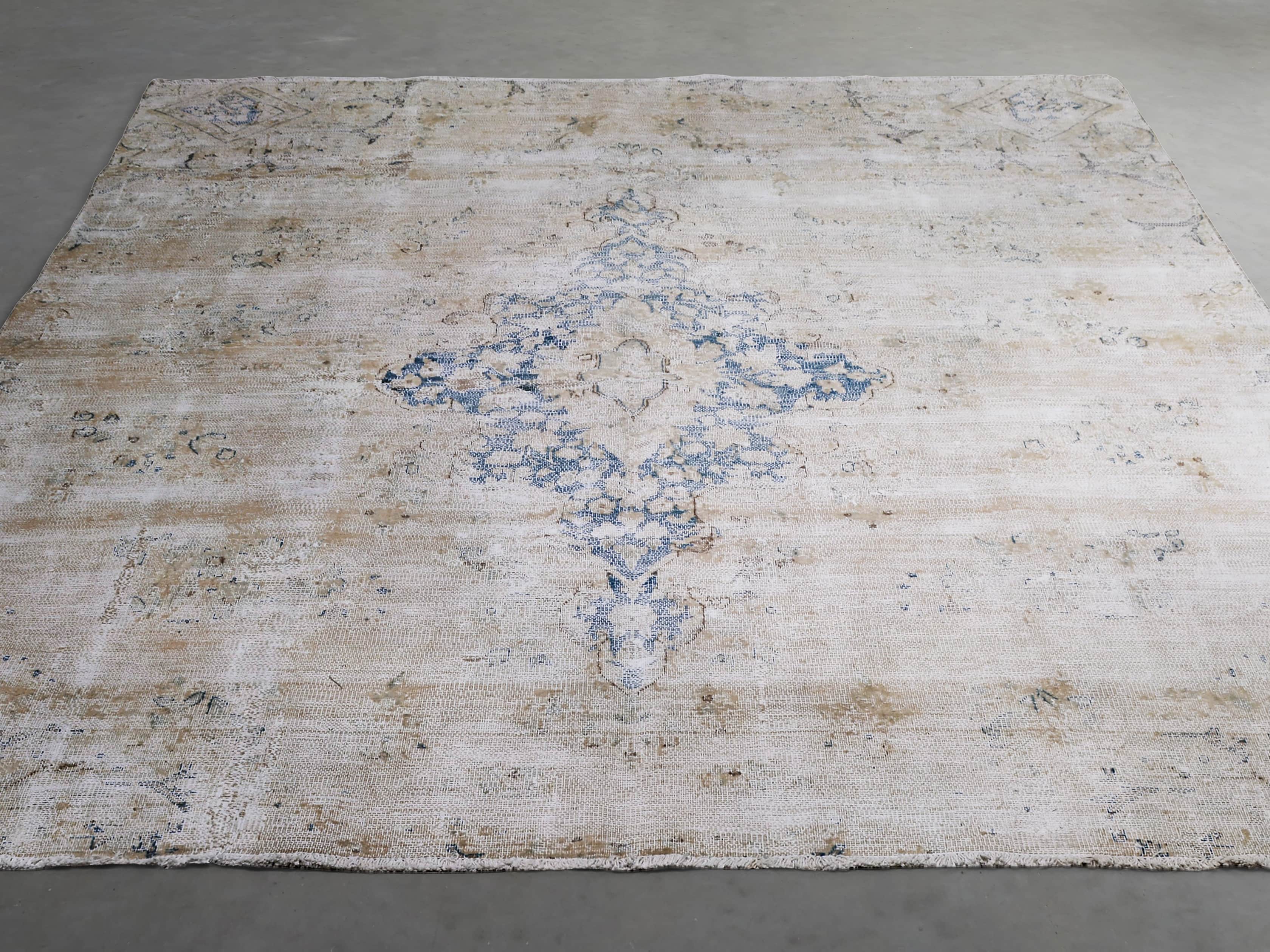 One of a Kind 6' x 7'5" Vintage Persian Rug, slide 3 of 4