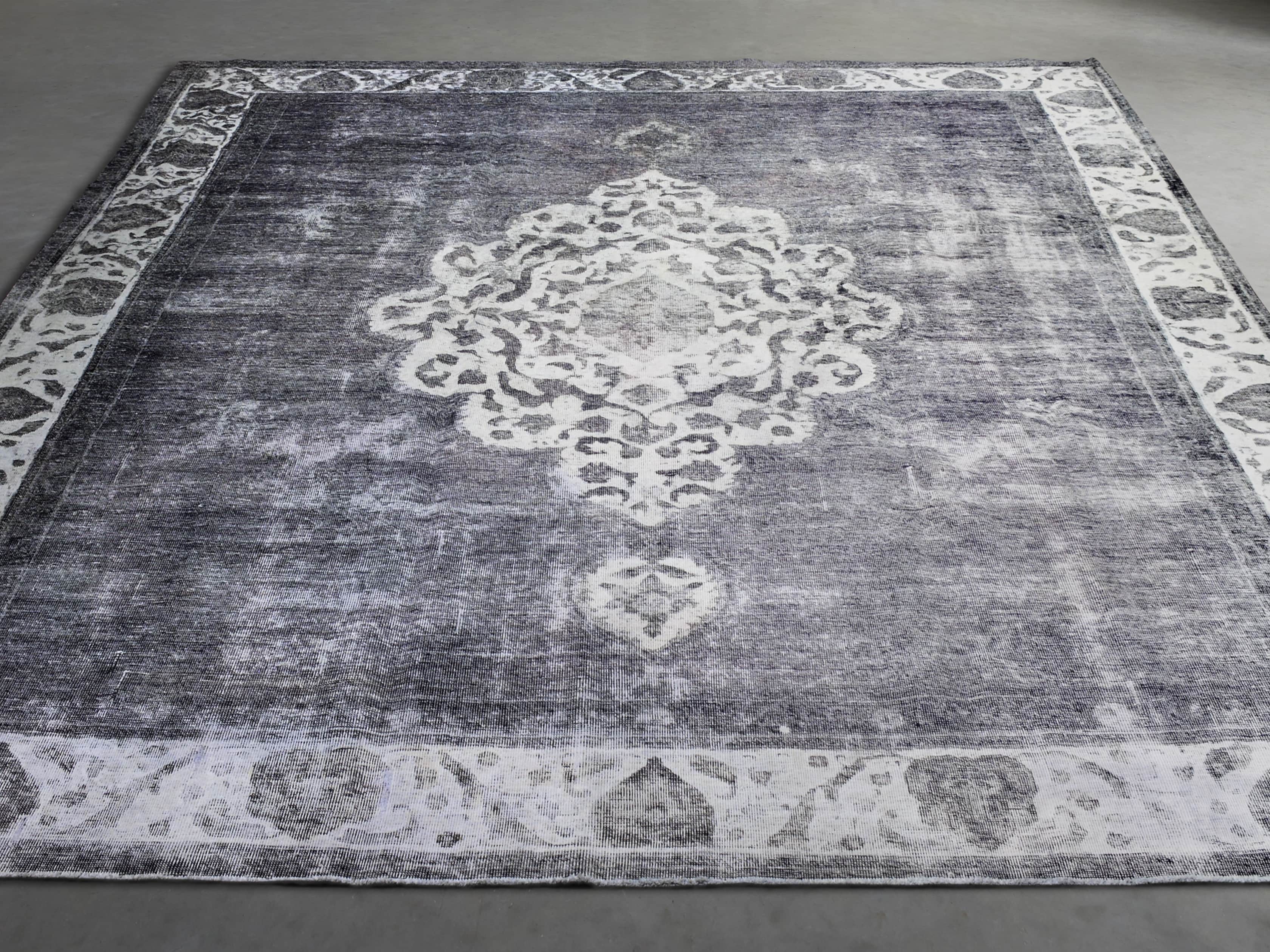 One of a Kind 9'1" x 11'5" Vintage Persian Rug, slide 3 of 4
