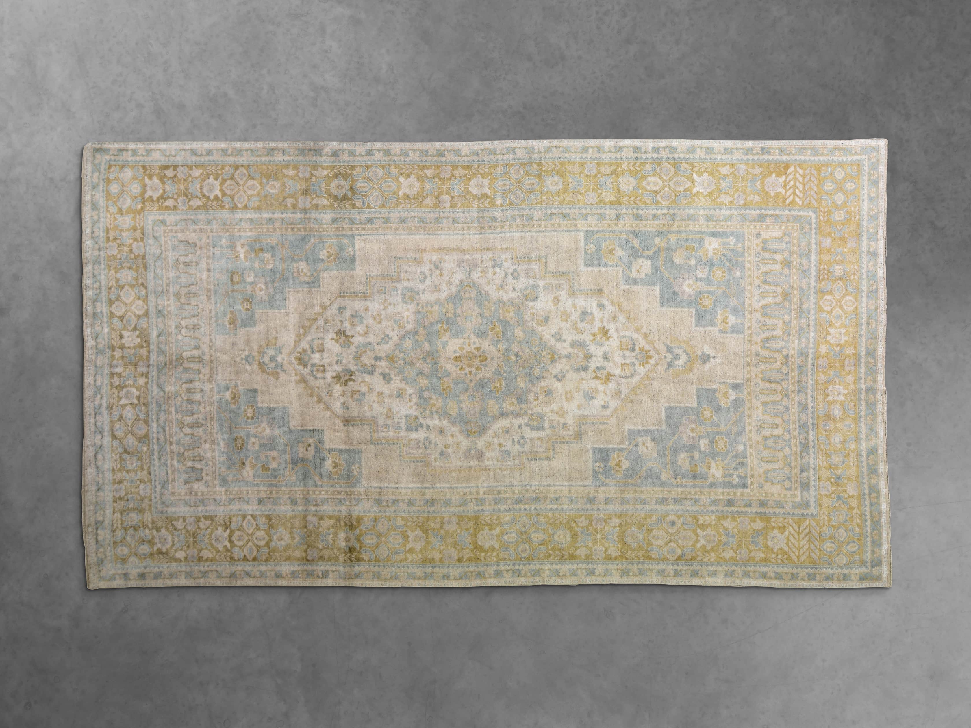 View the One of a Kind 6' x 10'8" Vintage Turkish Oushak Rug