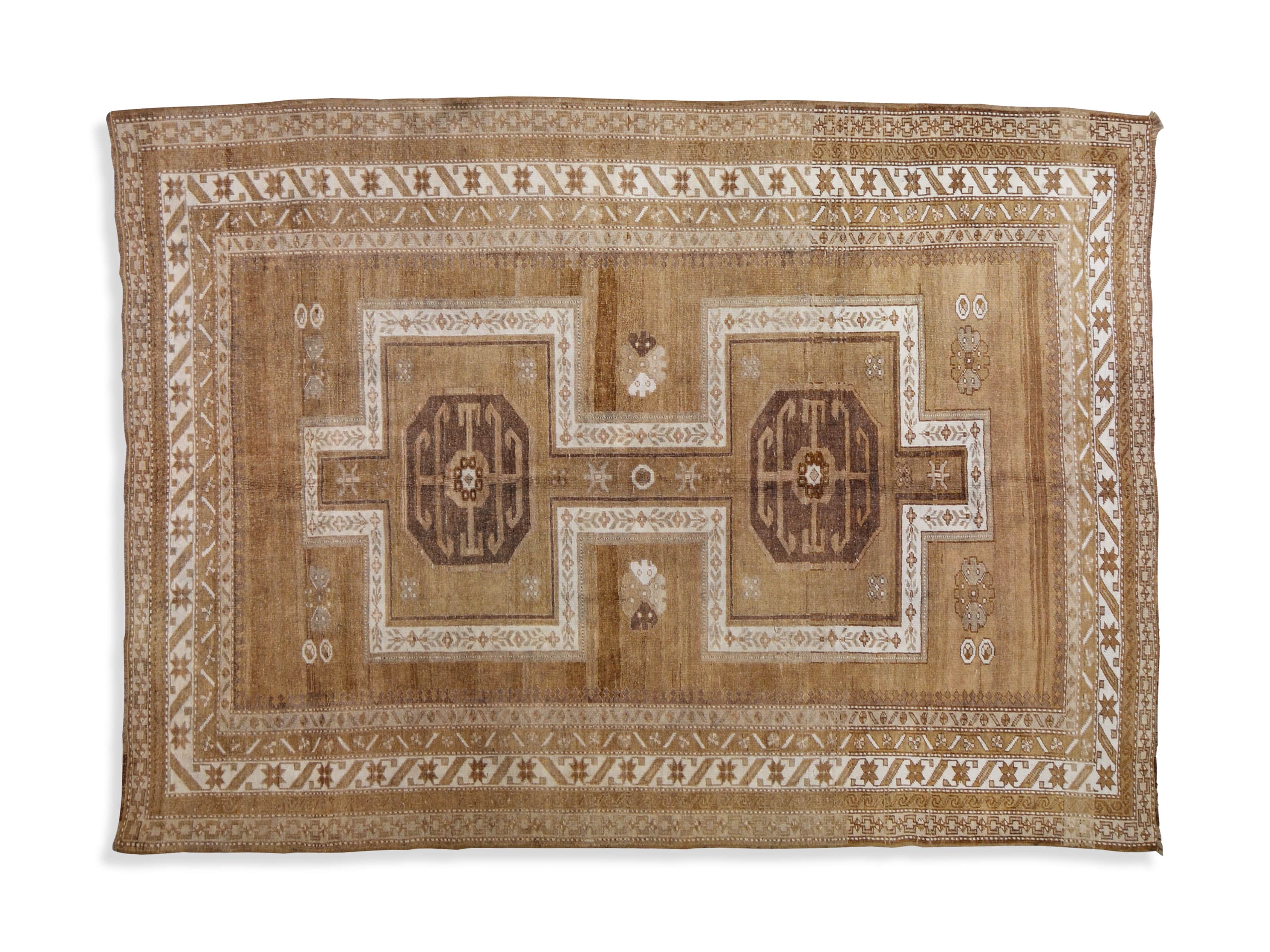 One of a Kind 6'3 x 9' Vintage Turkish Oushak Rug, slide 4 of 4