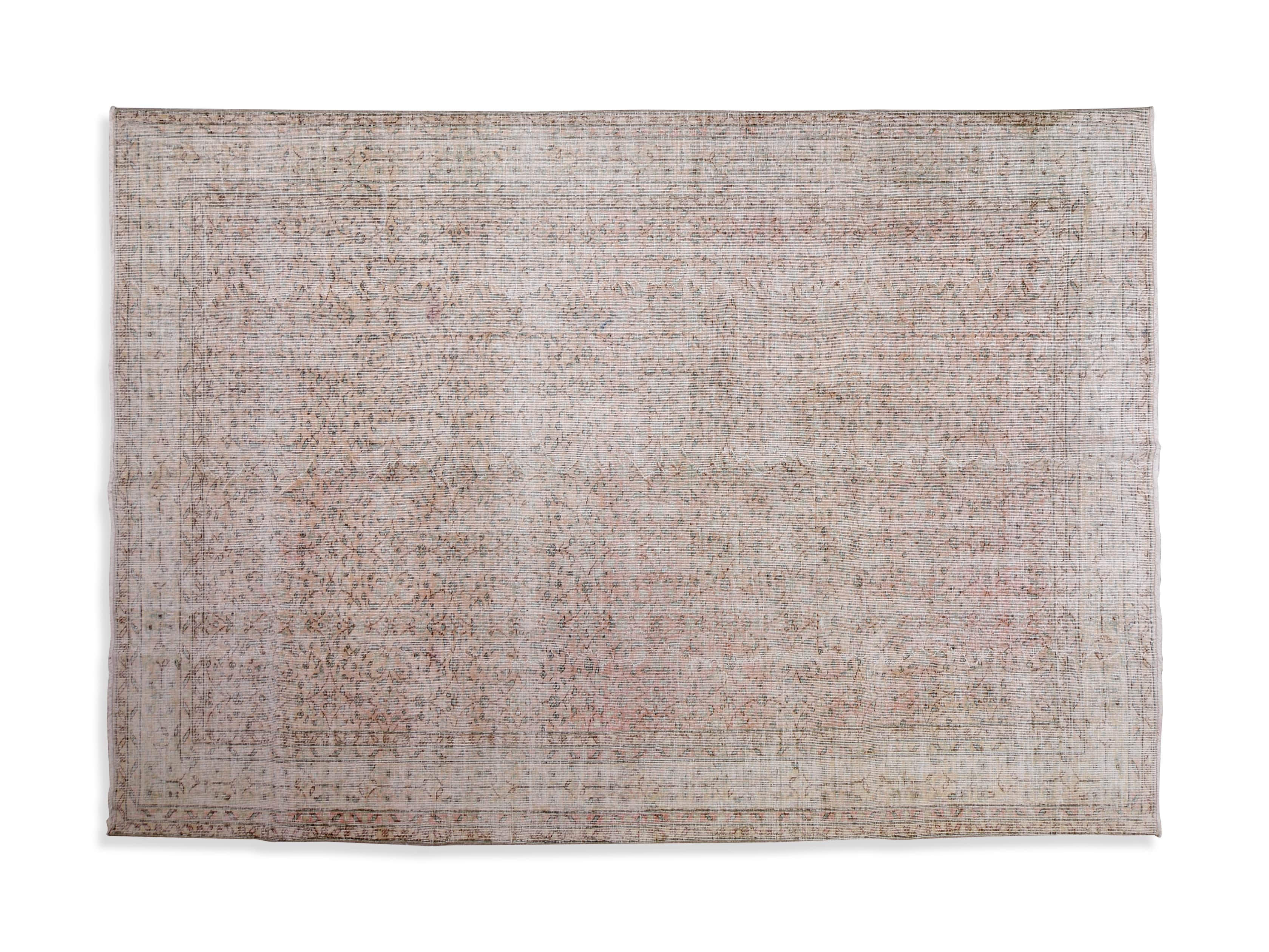 One of a Kind 7' x 10' Vintage Turkish Whitewash Rug, slide 4 of 4