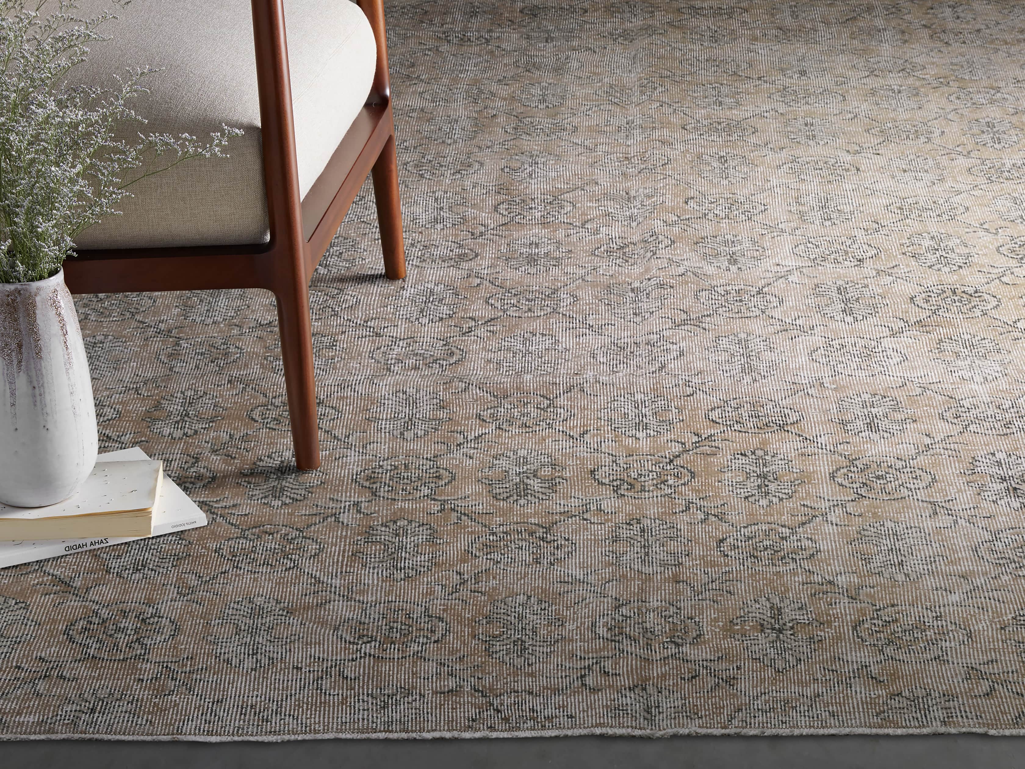 View the One of a Kind 7'6" x 10' Vintage Turkish Whitewash Rug
