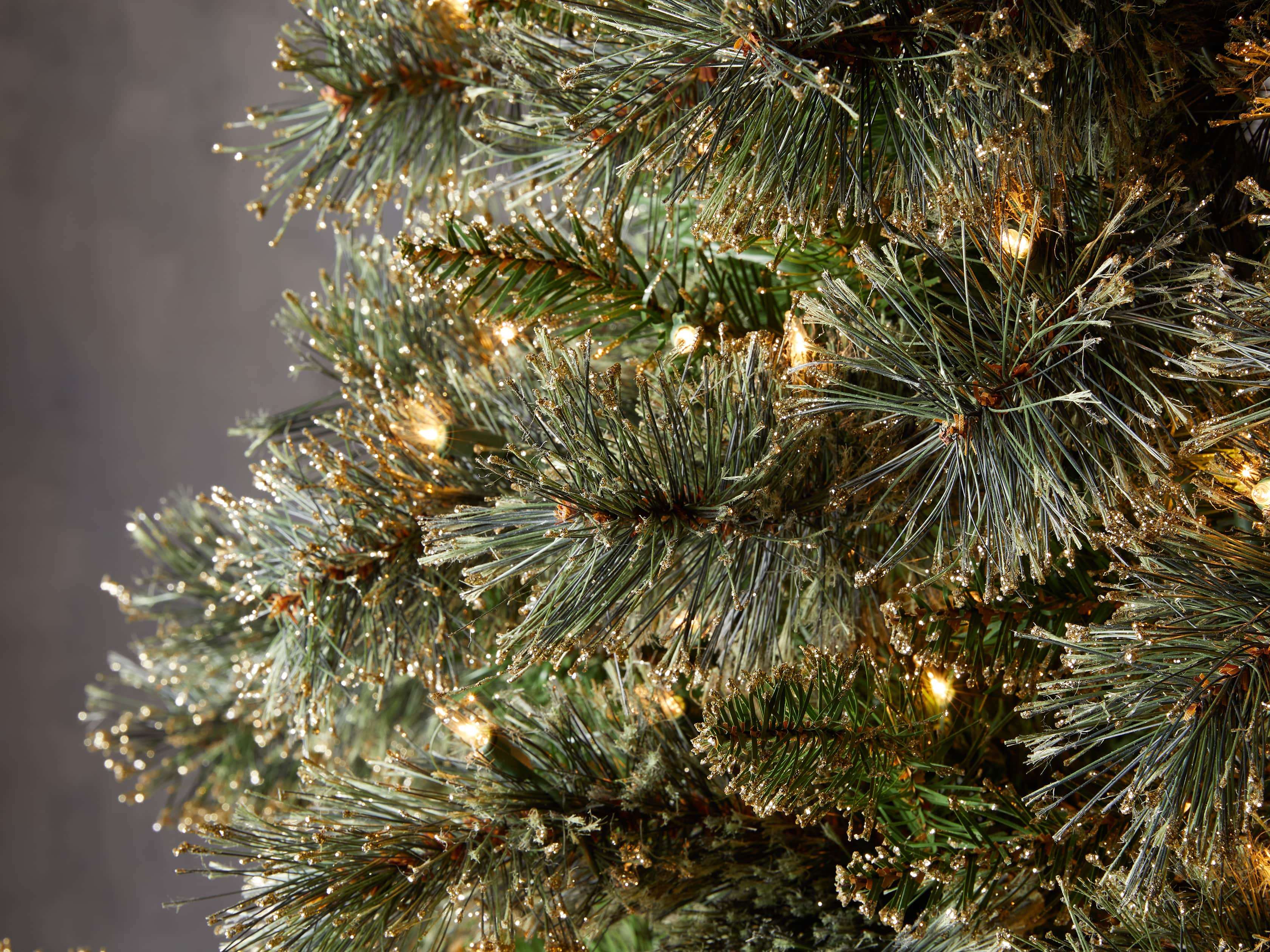 7.5' Pre-Lit Glitter Cashmere Tree, slide 3 of 4