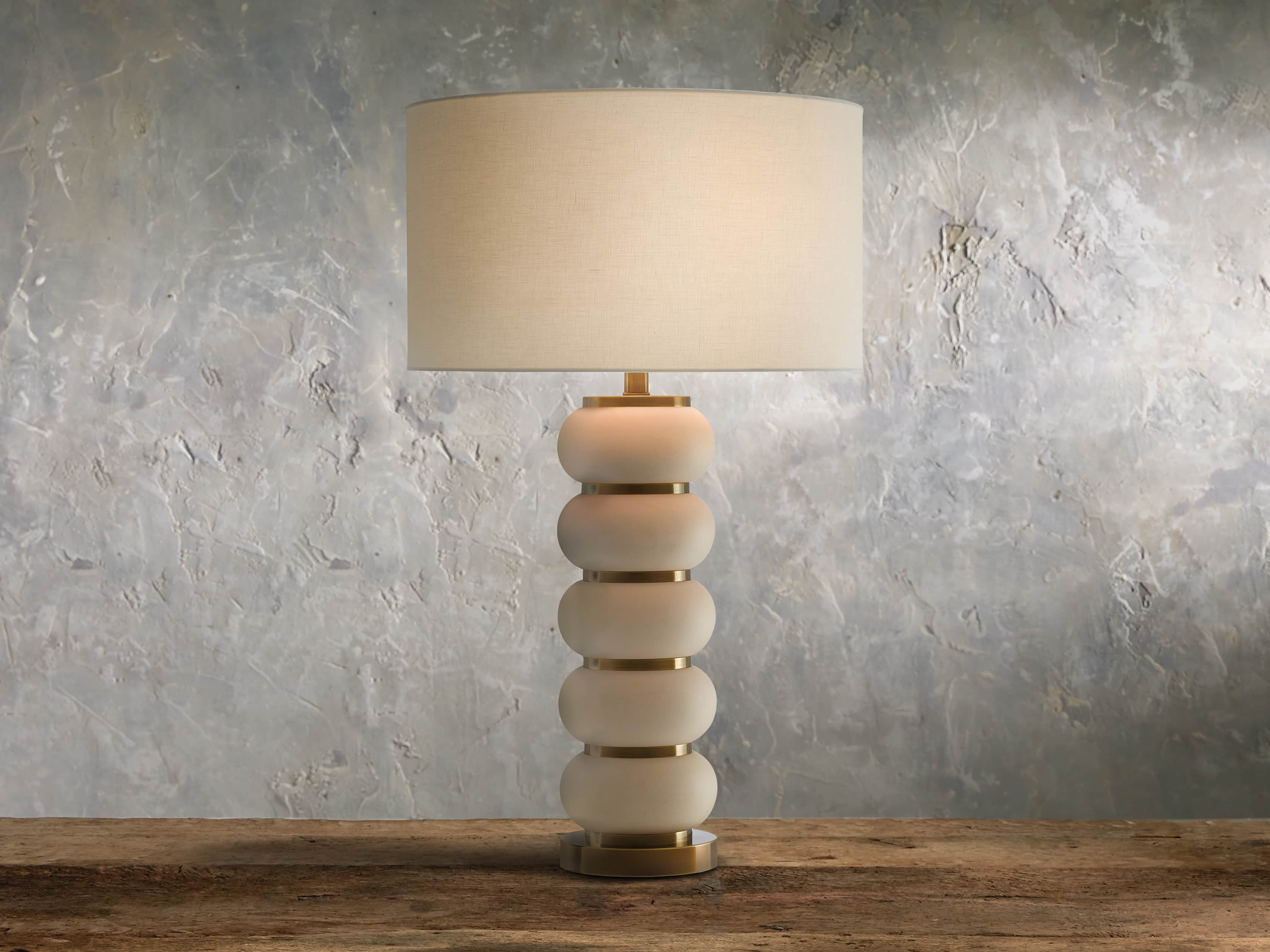 Novak Ivory Table Lamp, slide 1 of 2