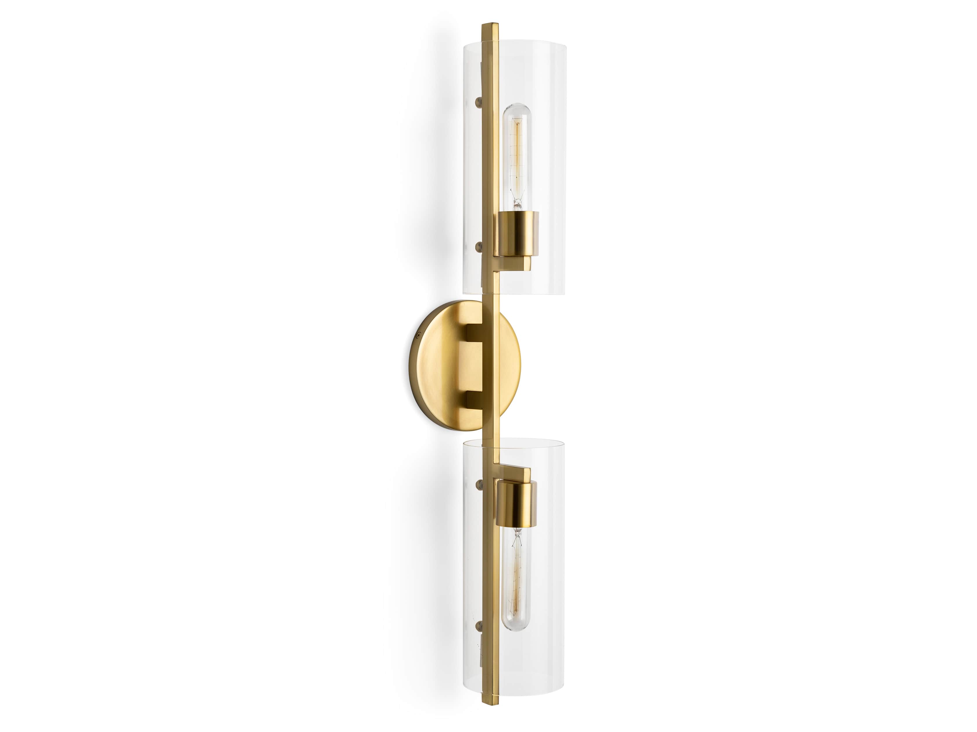Kendrick 2-Light Sconce in Brass, slide 5 of 5